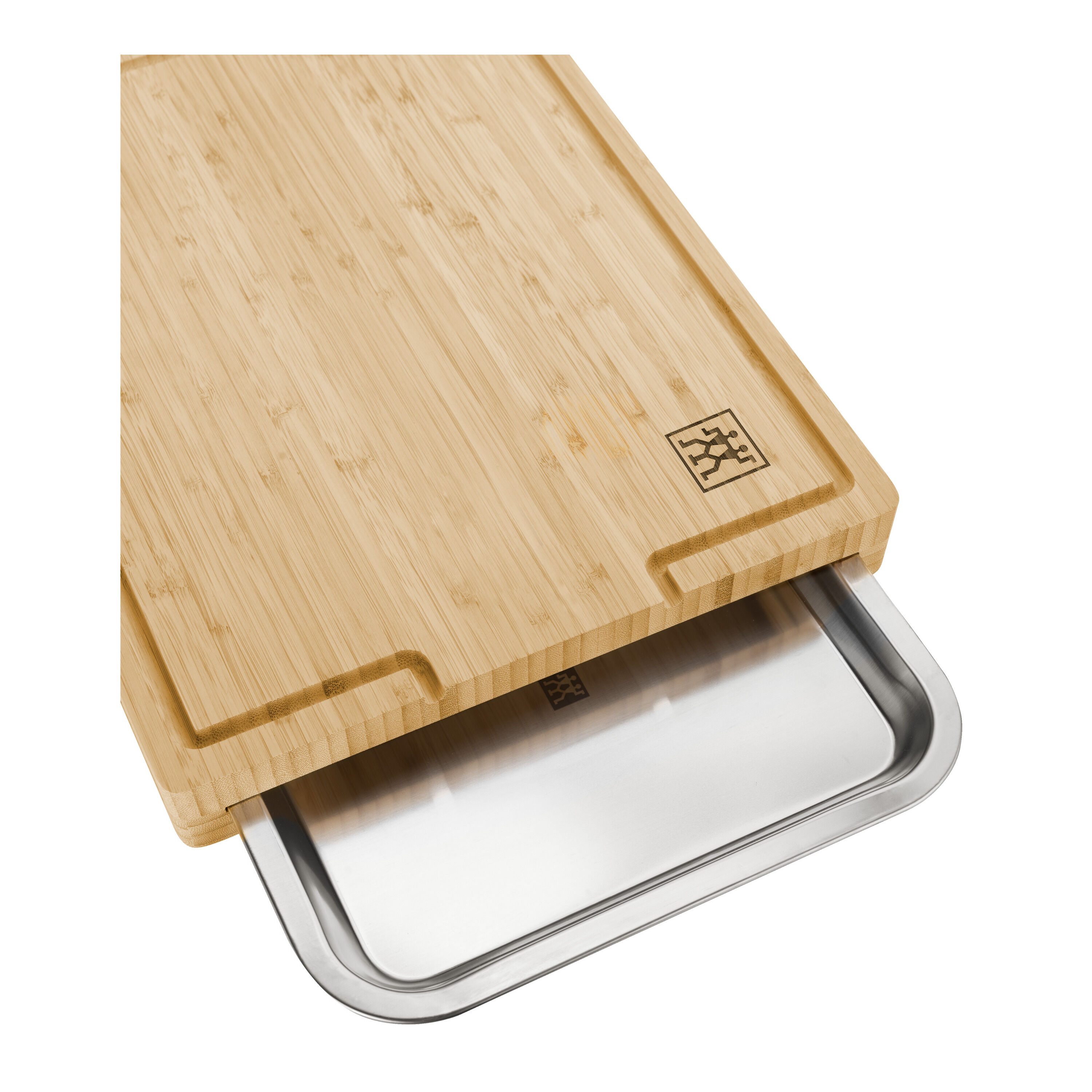 Tabla de cortar con bandeja Bambú Zwilling - Madera Madera-4