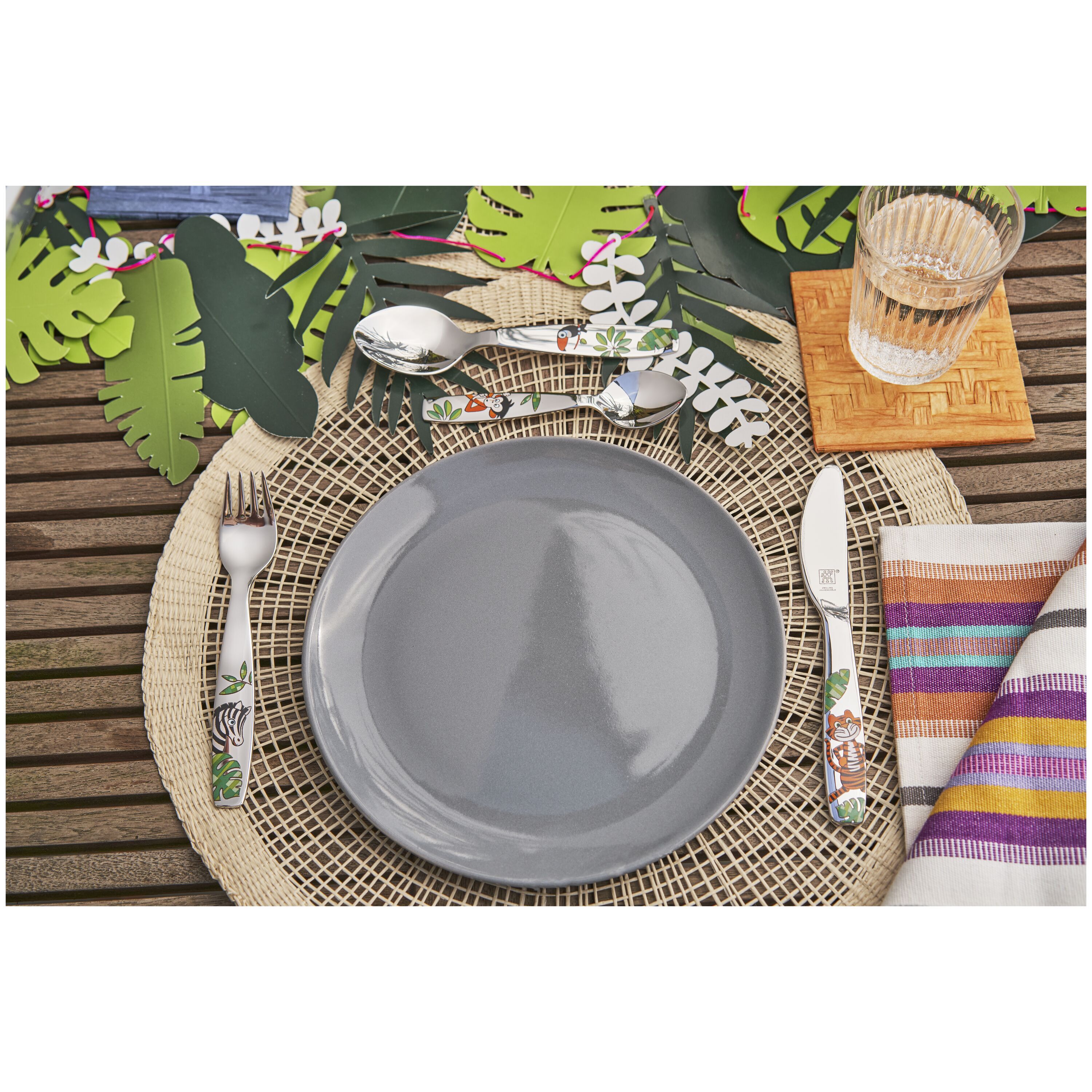 Imagen 4 de Cubertería infantil 4 piezas Jungle Zwilling - Multicolor Multicolor