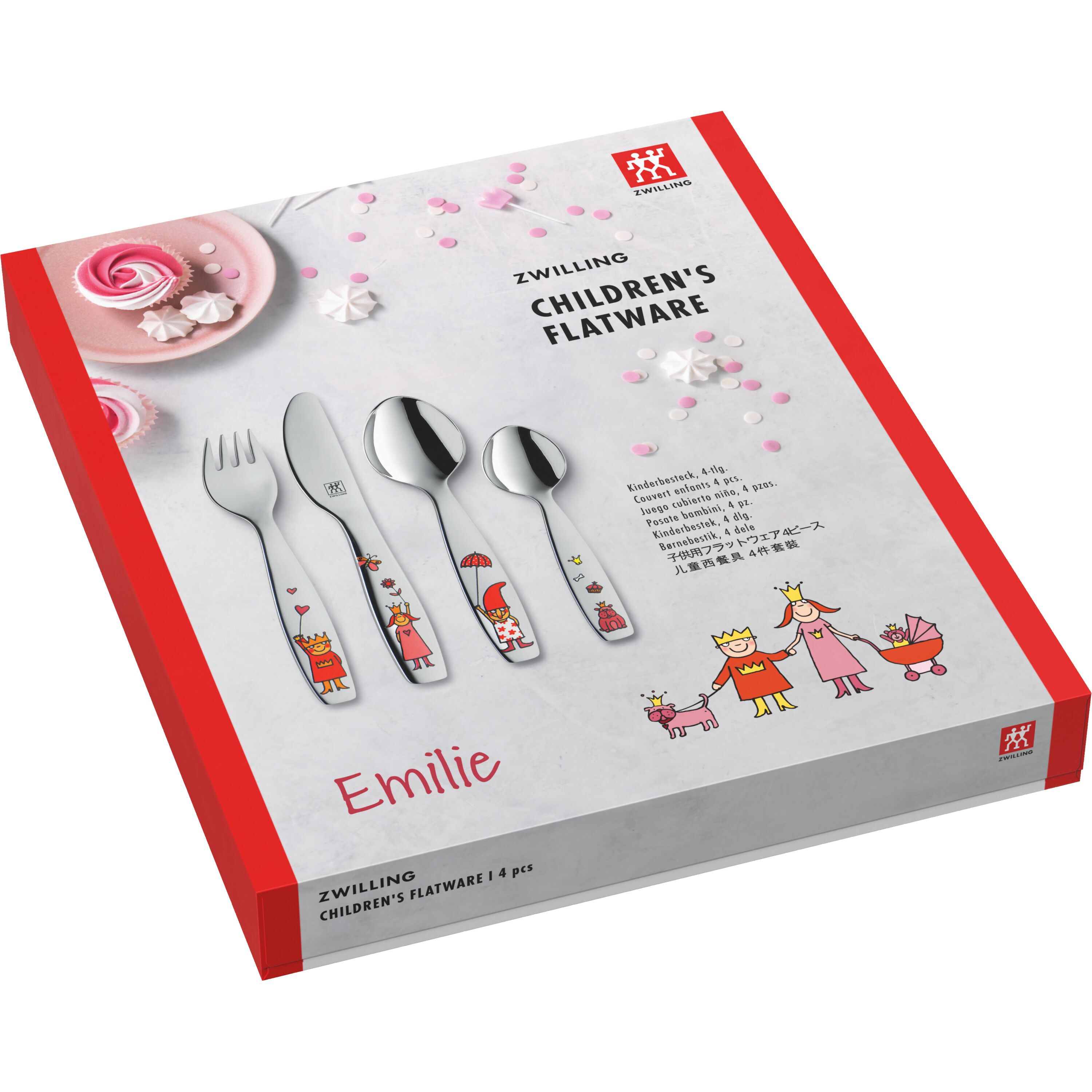 Imagen 2 de Cubertería infantil 4 piezas Prinzessin Emilie Zwilling - Plata Plata
