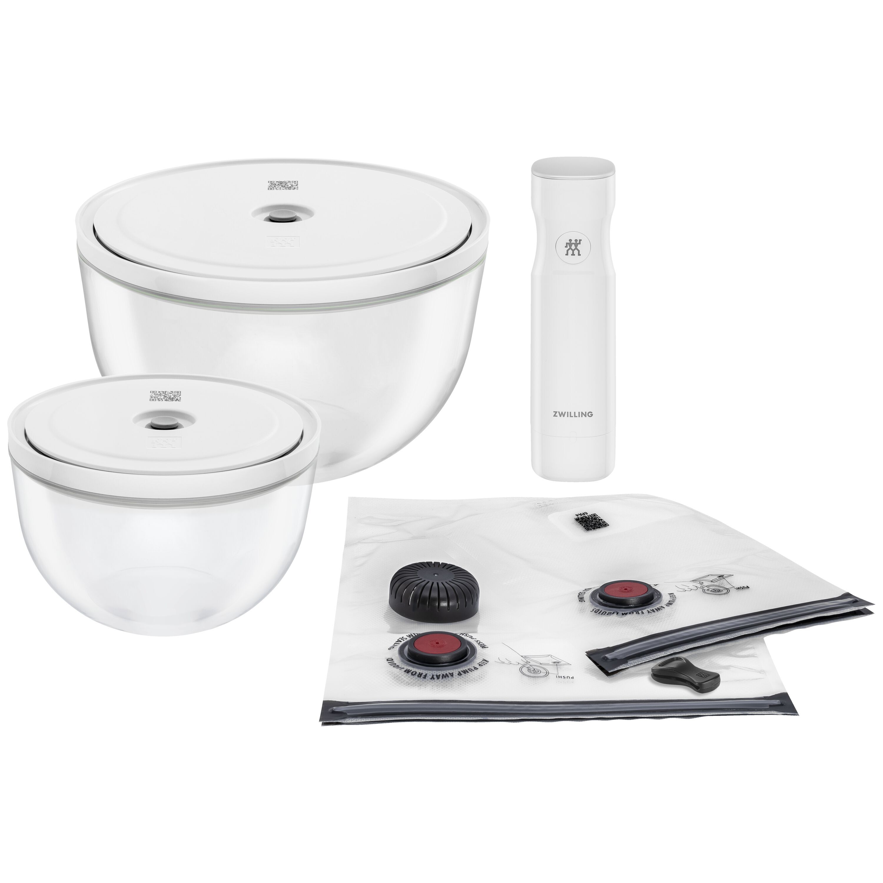 Set de 7 piezas de vacío vidrio Fresh & Save Zwilling - Cristal Cristal-1