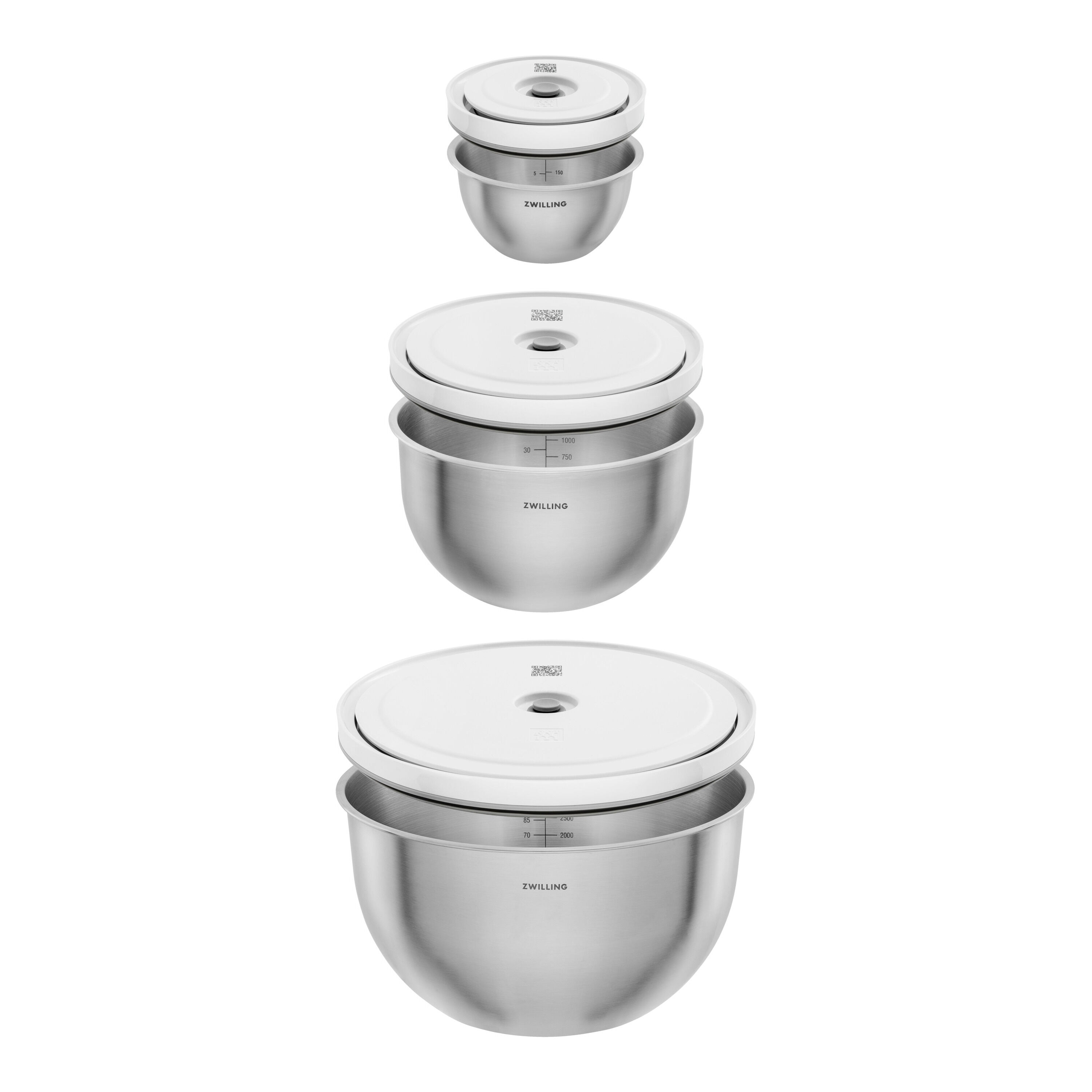 Imagen 2 de Set de 6 piezas de vacío acero inoxidable Fresh & Save Zwilling - Gris Gris