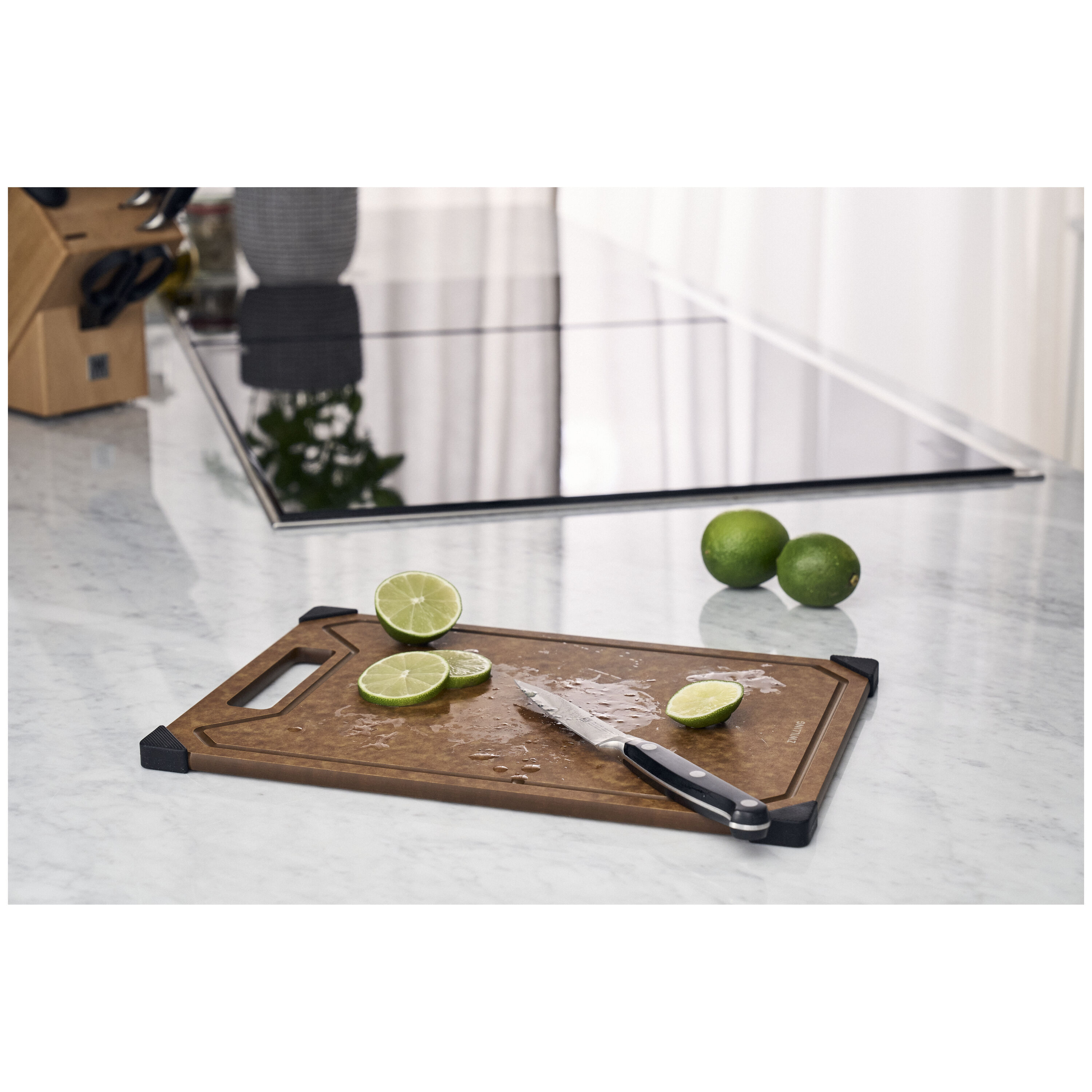 Tabla de cortar de fibra de madera Zwilling - Marrón 31 cm Marrón-4