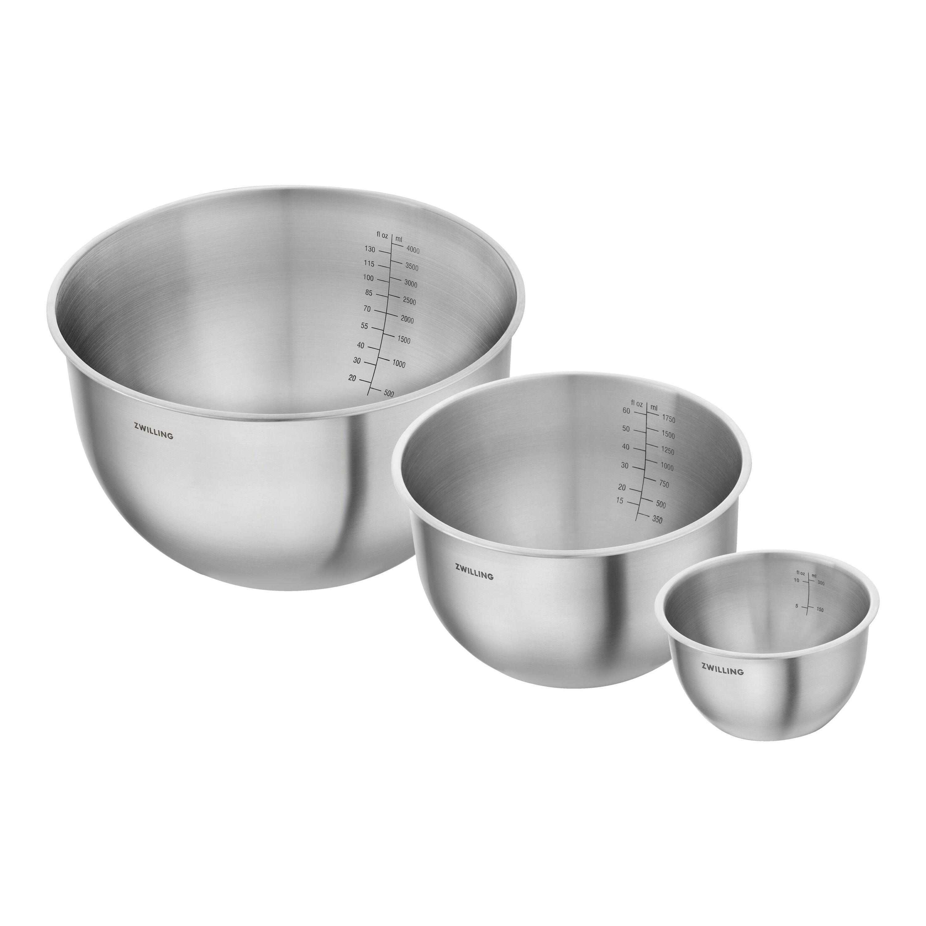 Imagen 0 de Set de 3 Bowls de vacío acero inoxidable Fresh & Save Zwilling Gris