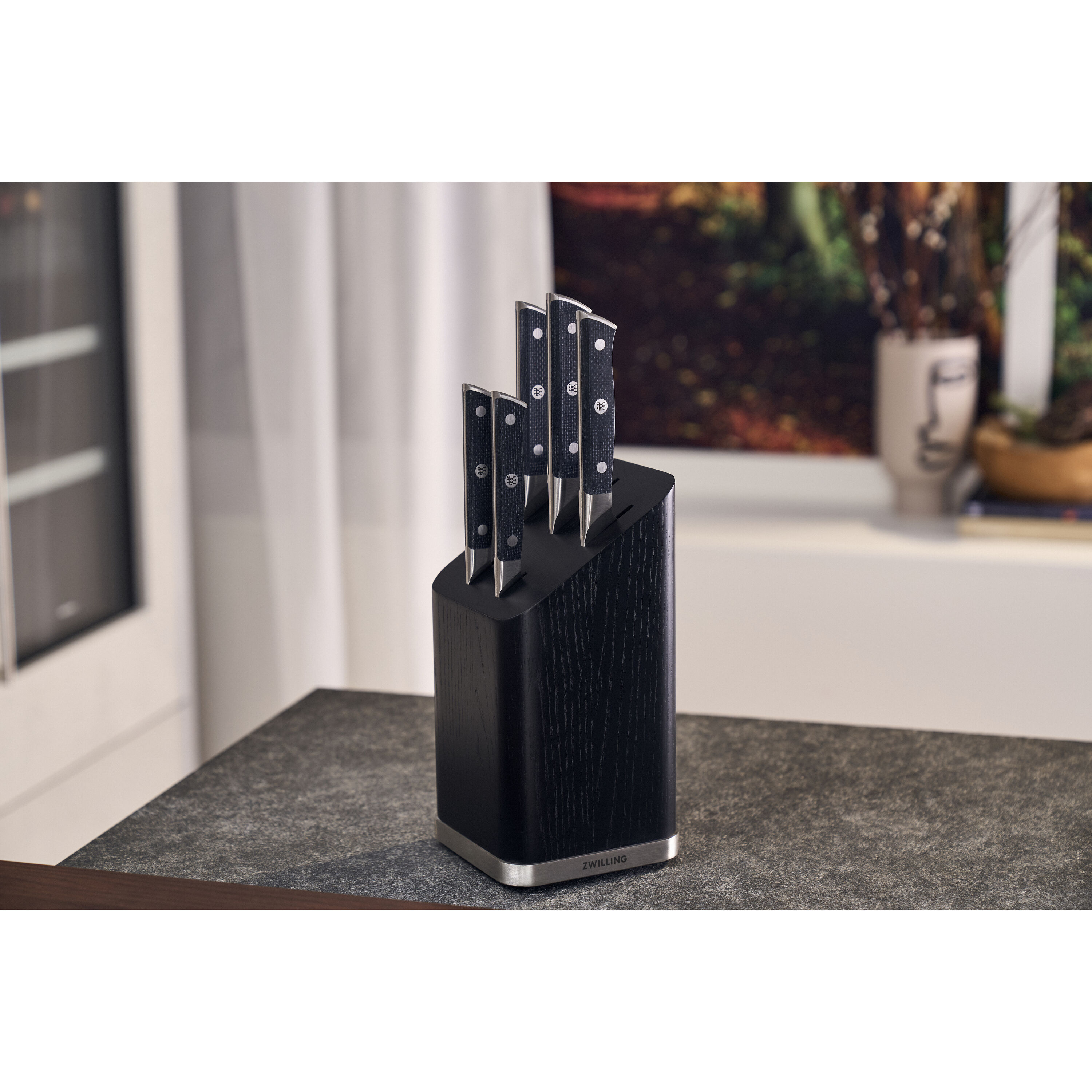Imagen 3 de Taco de cuchillos 6 piezas Spectrum Zwilling - Negro Negro