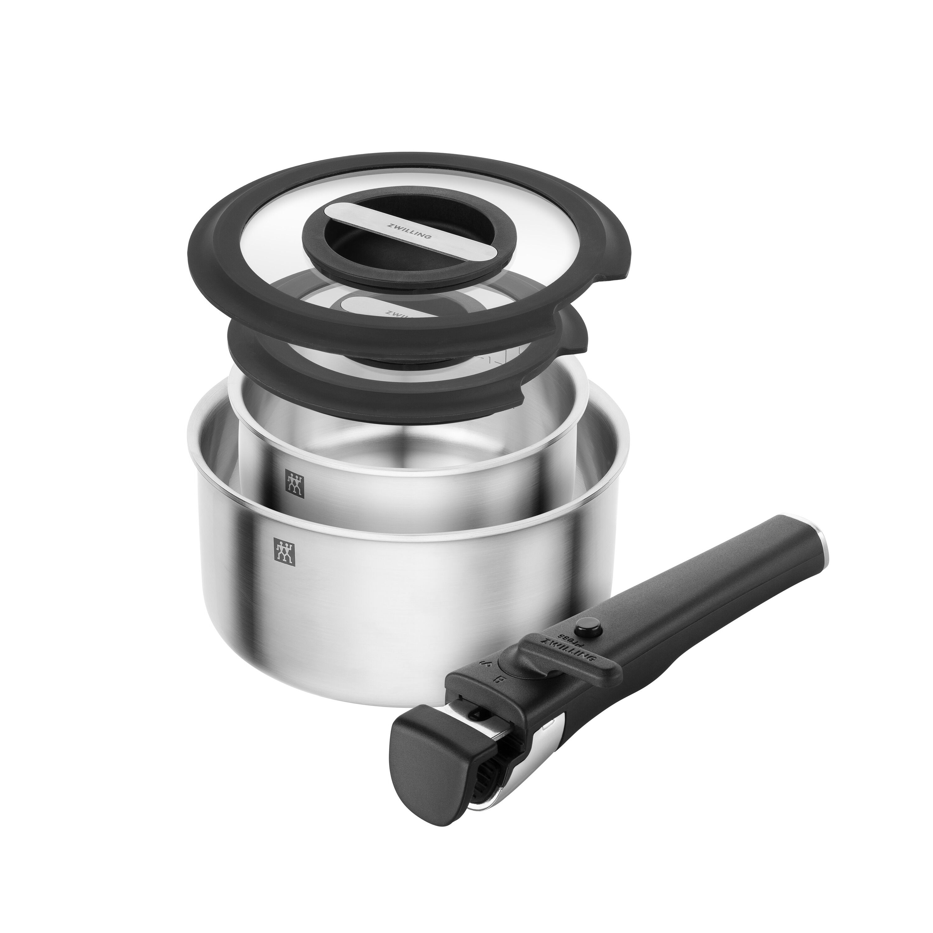 Batería de cocina de 5 piezas de acero inoxidable 18/10 Unlock Zwilling - Plata Plata-2