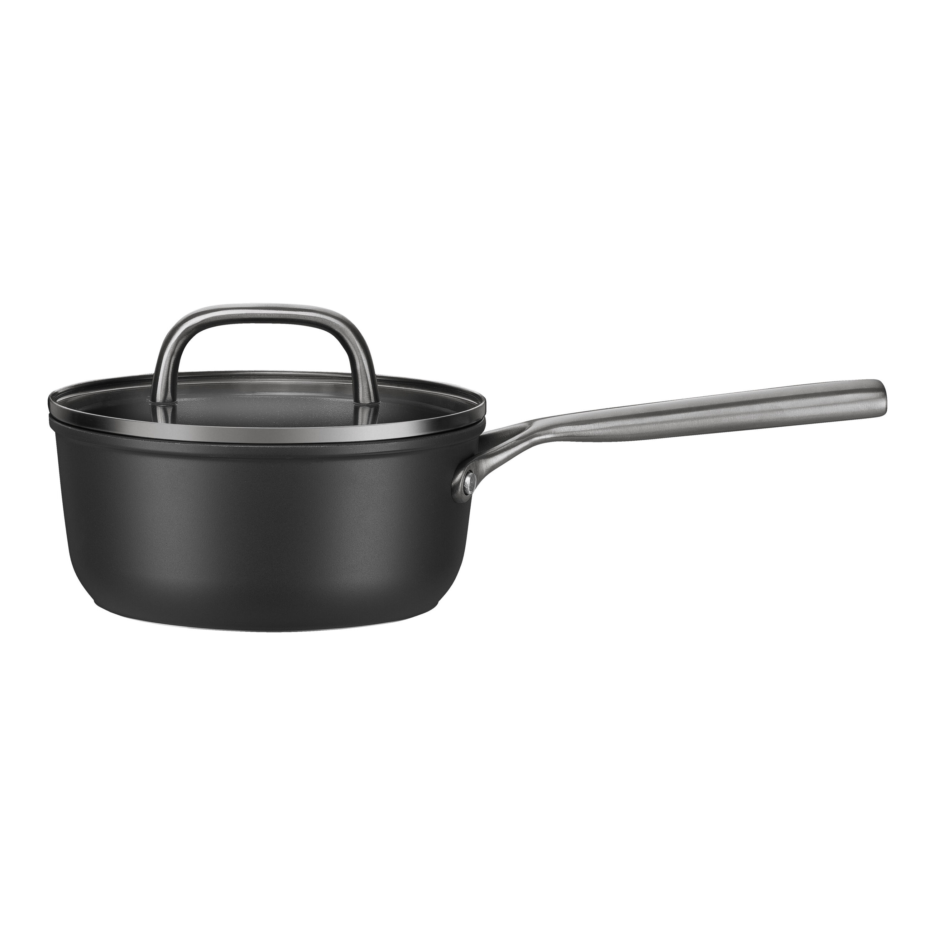 Imagen 2 de Cazo de aluminio con tapa de cristal Milano Zwilling - Negro Cazo de 18 cm Negro