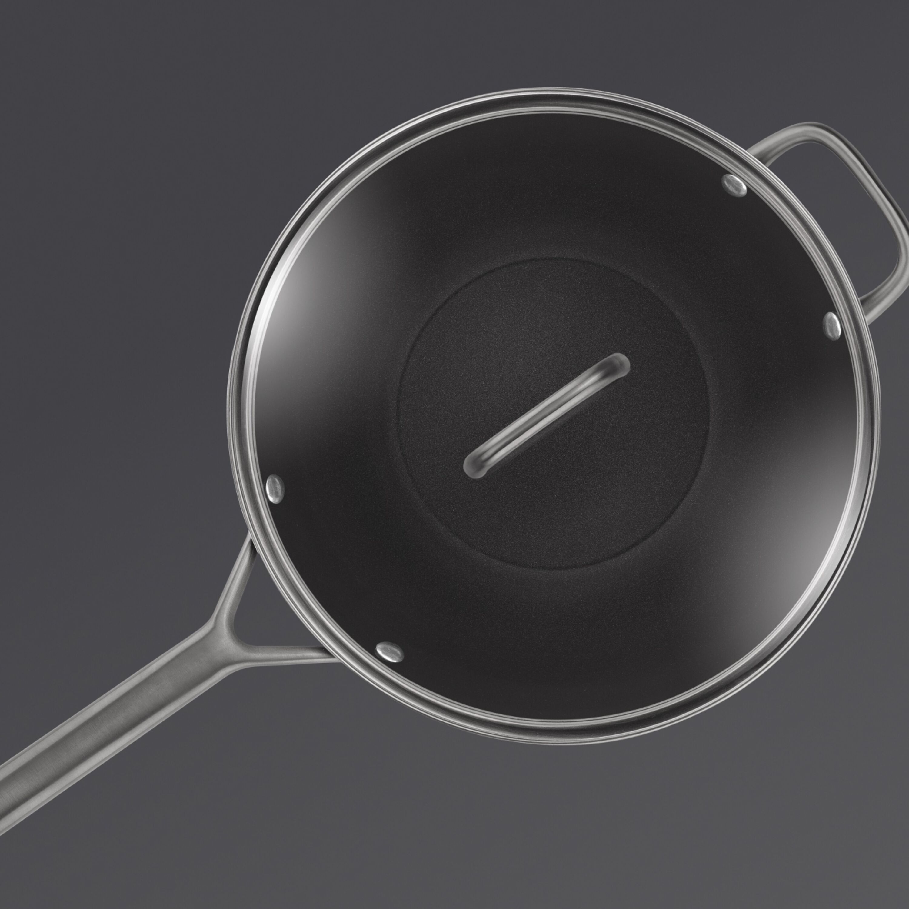 Cacerola de aluminio con tapa de cristal Milano Zwilling - Negro 28 cm Negro-3