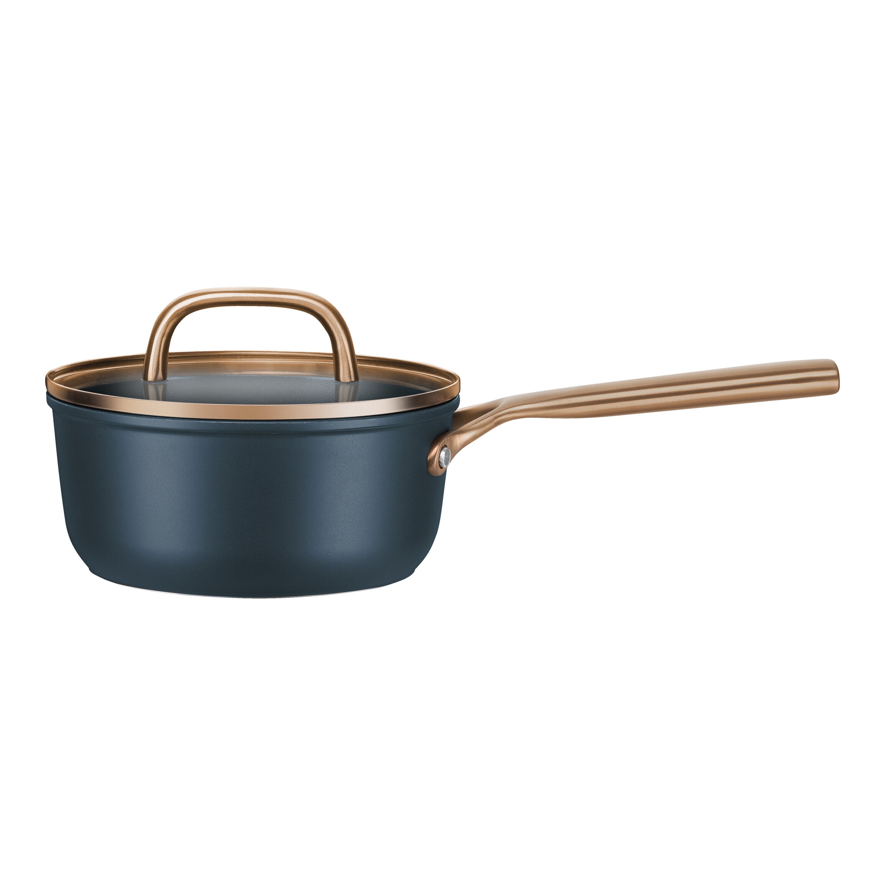 Imagen 2 de Cazo de aluminio con tapa de cristal Milano Zwilling - Azul Cazo de 18 cm Azul