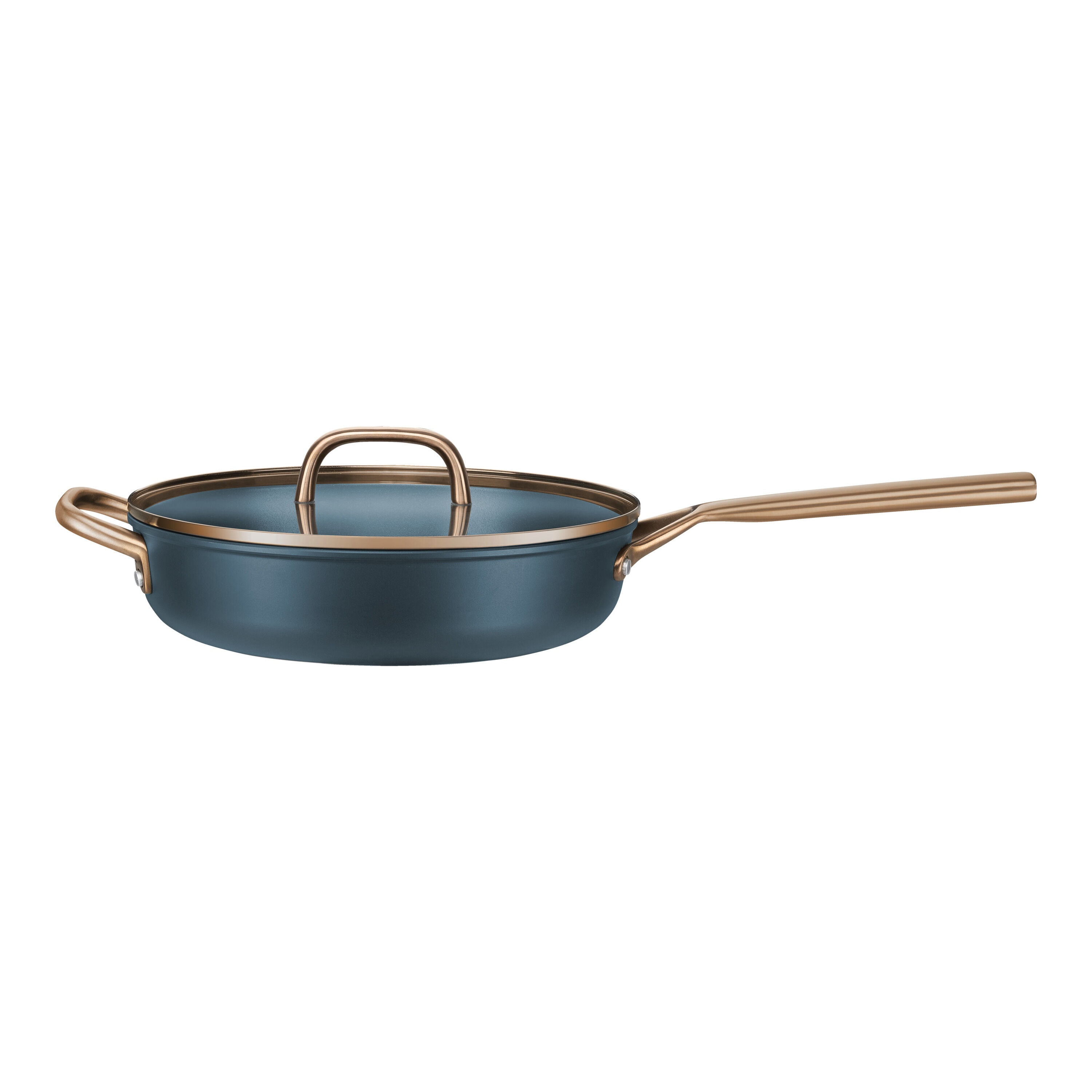 Cacerola de aluminio con tapa de cristal Milano Zwilling - Azul 28 cm Azul-2