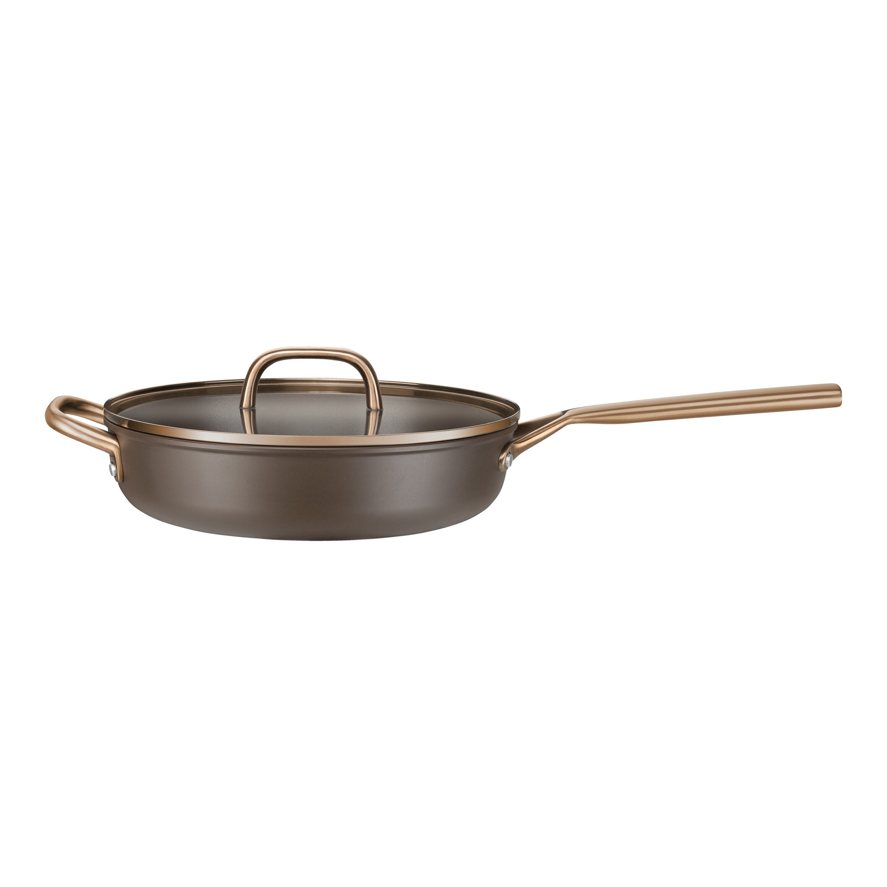 Cacerola de aluminio con tapa de cristal Milano Zwilling - Marrón 28 cm Marrón-2