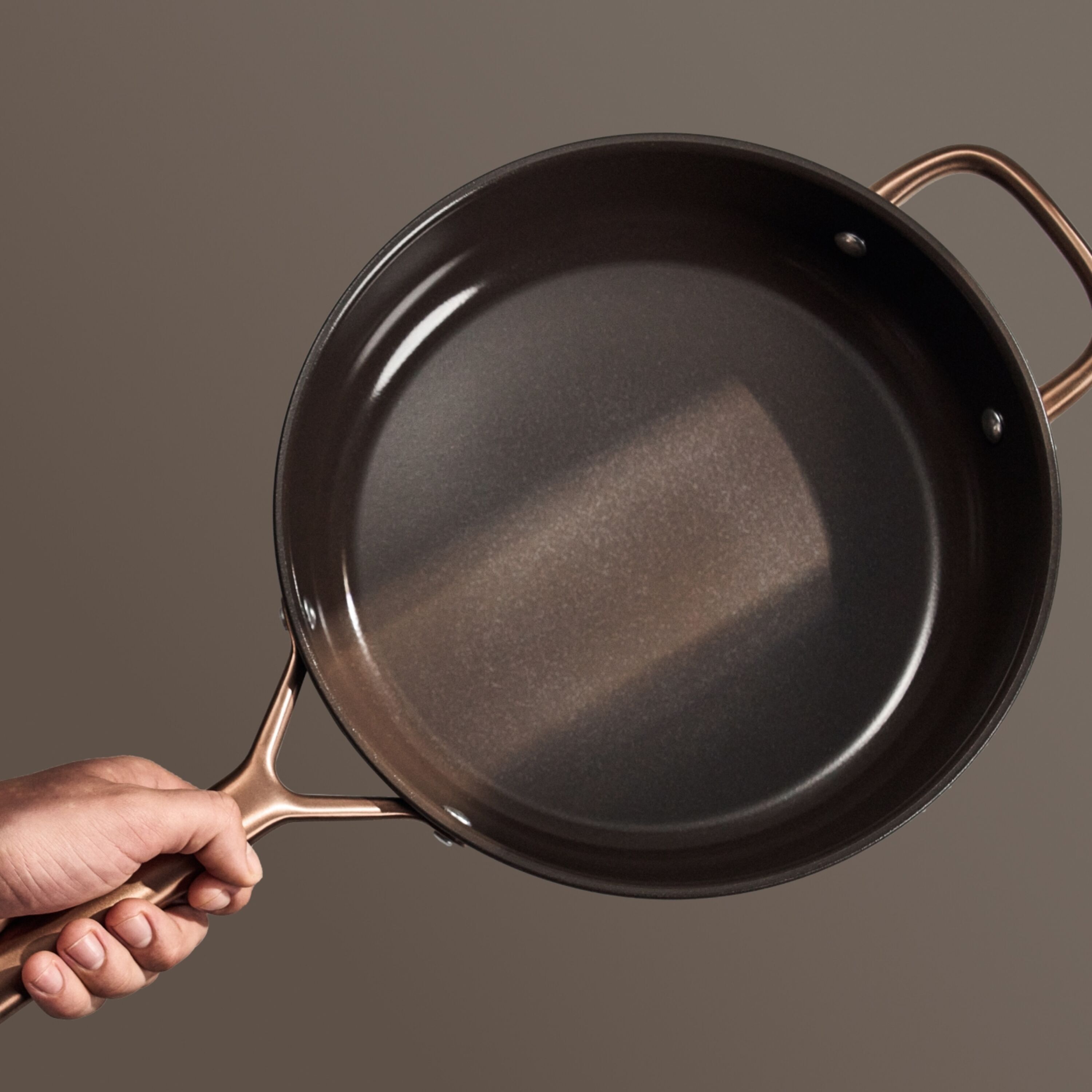 Cacerola de aluminio con tapa de cristal Milano Zwilling - Marrón 28 cm Marrón-3