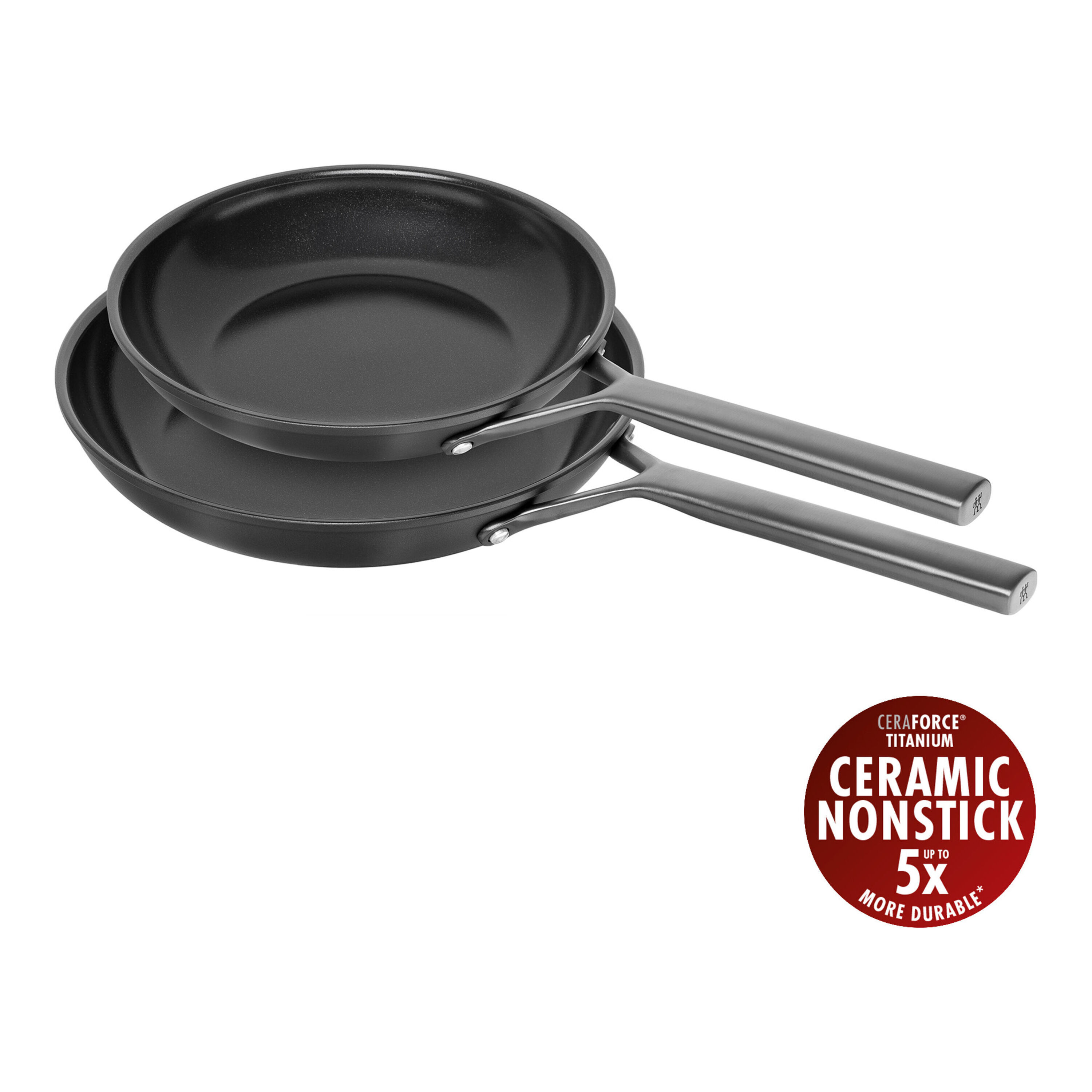 Imagen 0 de Set de 2 sartenes de aluminio Milano Zwilling Negro