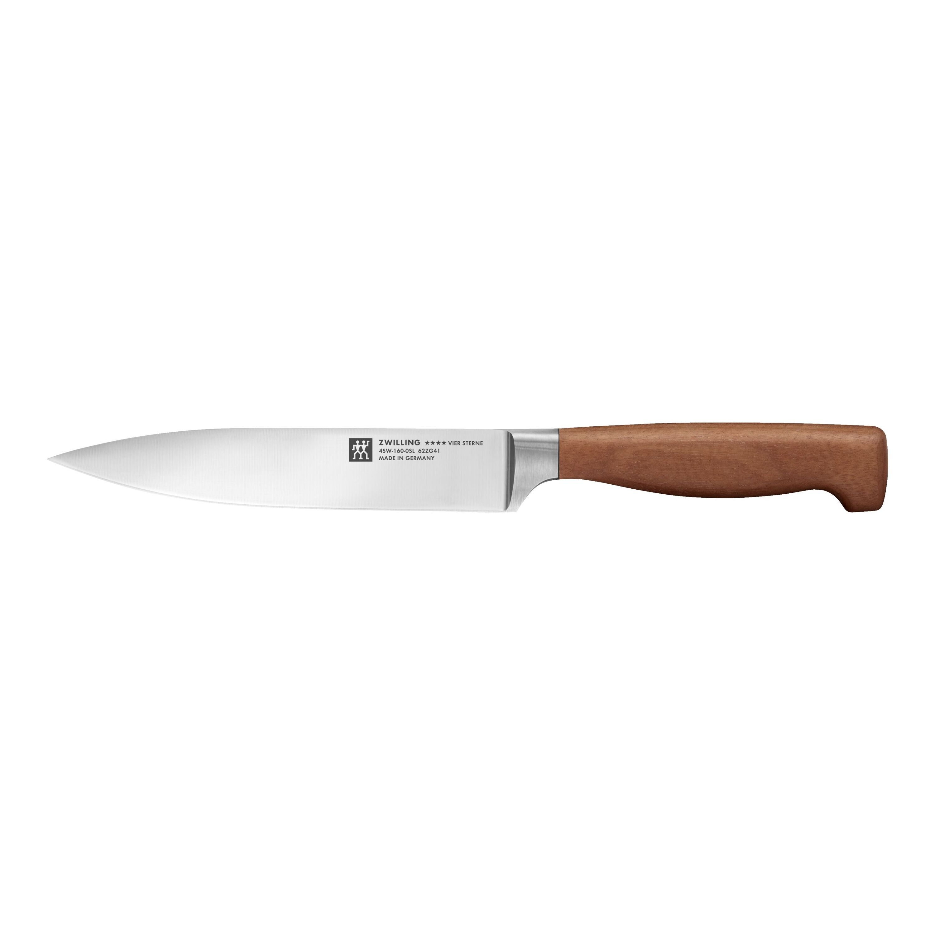 Imagen 0 de Cuchillo para trinchar Vier Sterne Wood Zwilling Marrón