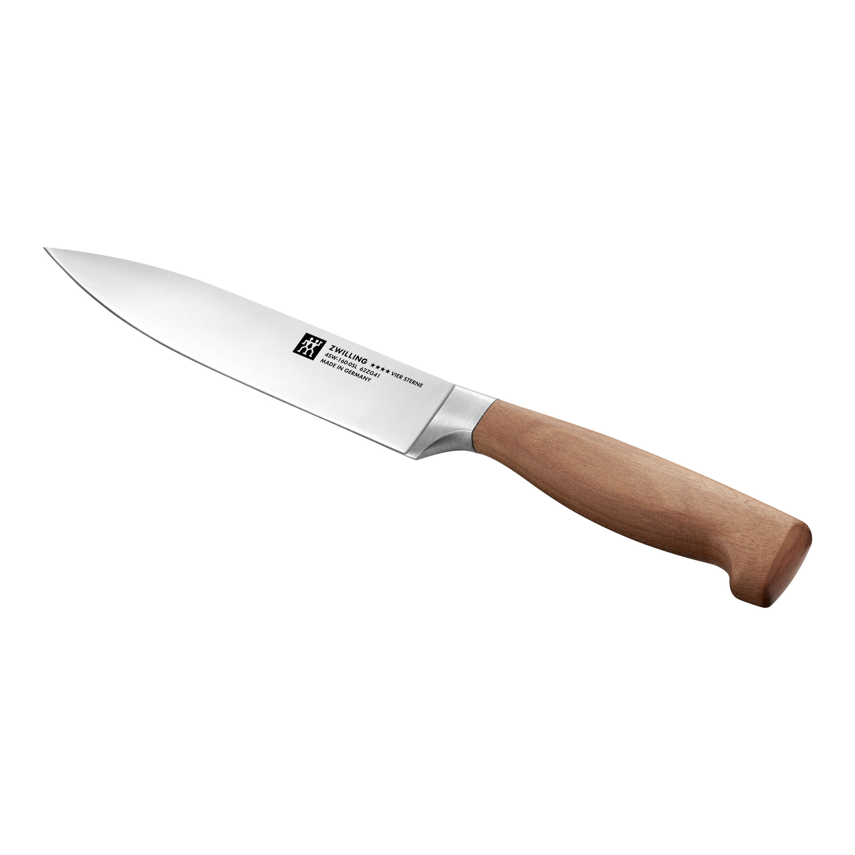 Cuchillo para trinchar Vier Sterne Wood Zwilling - Marrón Marrón-2