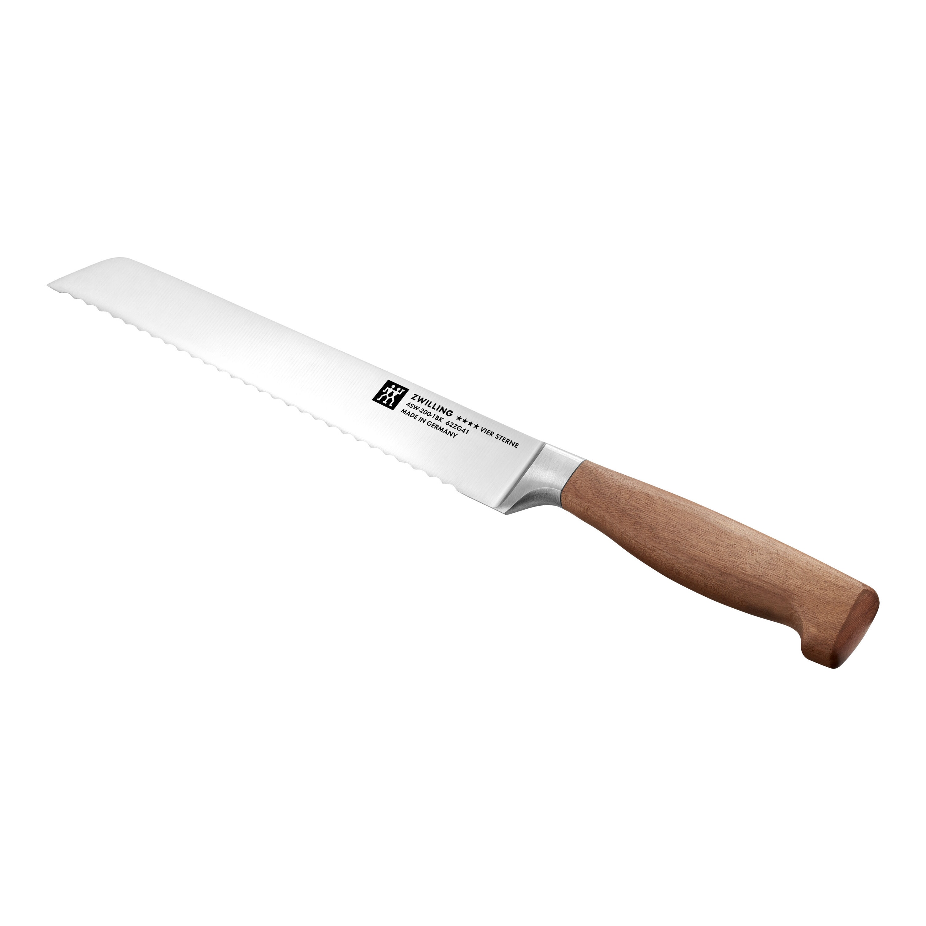 Imagen 2 de Cuchillo para pan Vier Sterne Wood Zwilling - Marrón Marrón