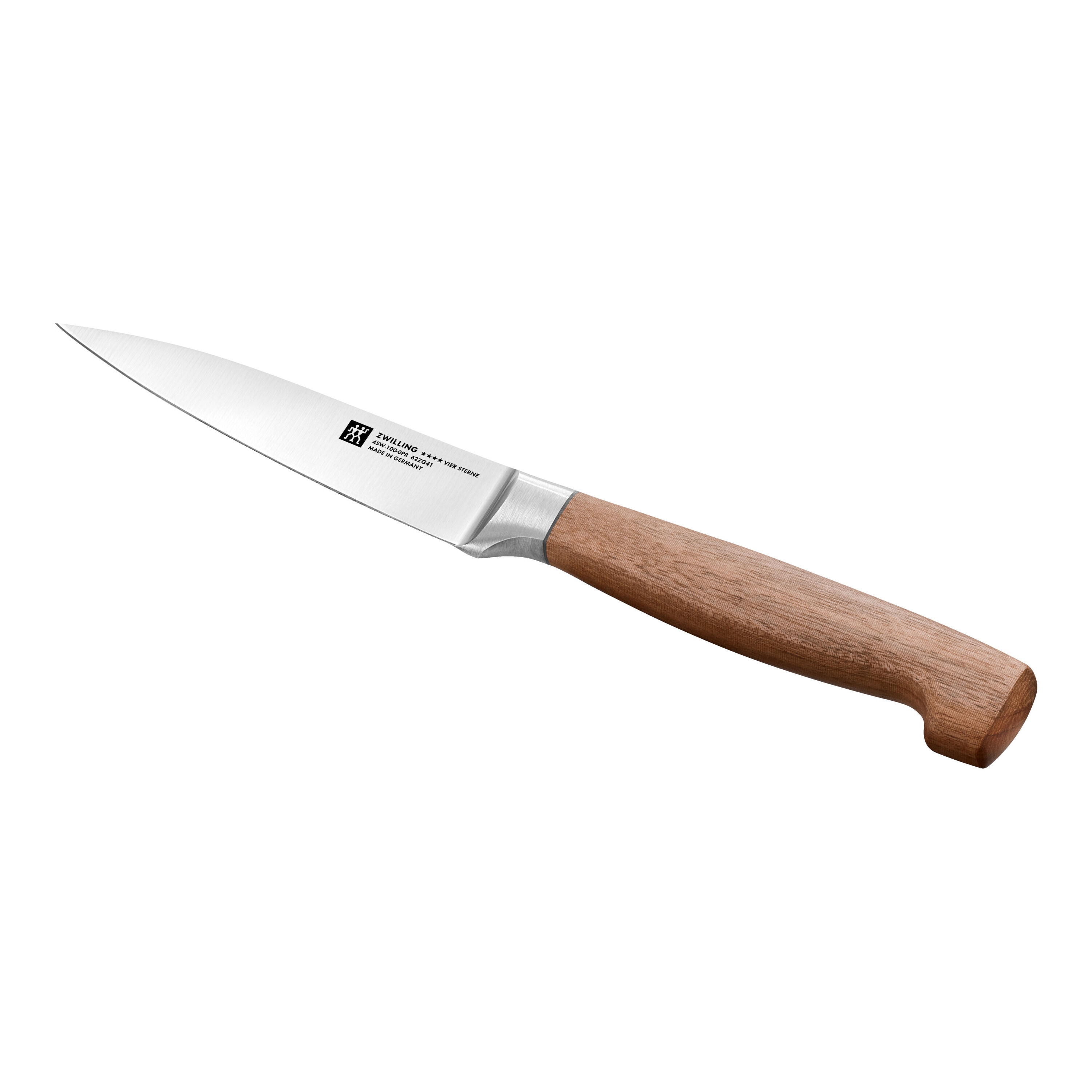 Cuchillo puntilla Vier Sterne Wood Zwilling - Marrón Marrón-2