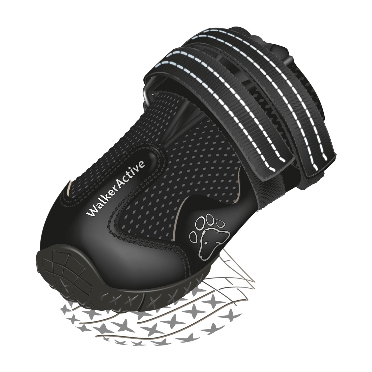 Imagen 0 de Botas protectoras Trixie para perros Walker Active
