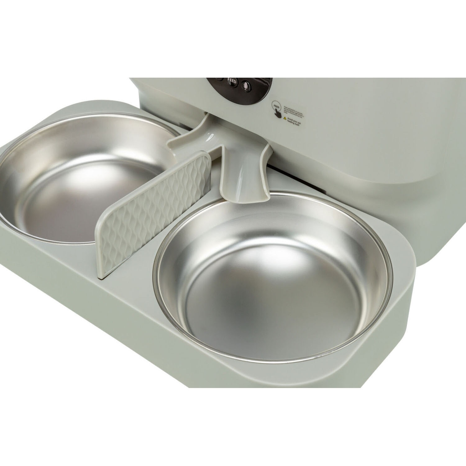 Comedero Doble, 0,5 l/32 × 5 × 16 cm, Blanco 3