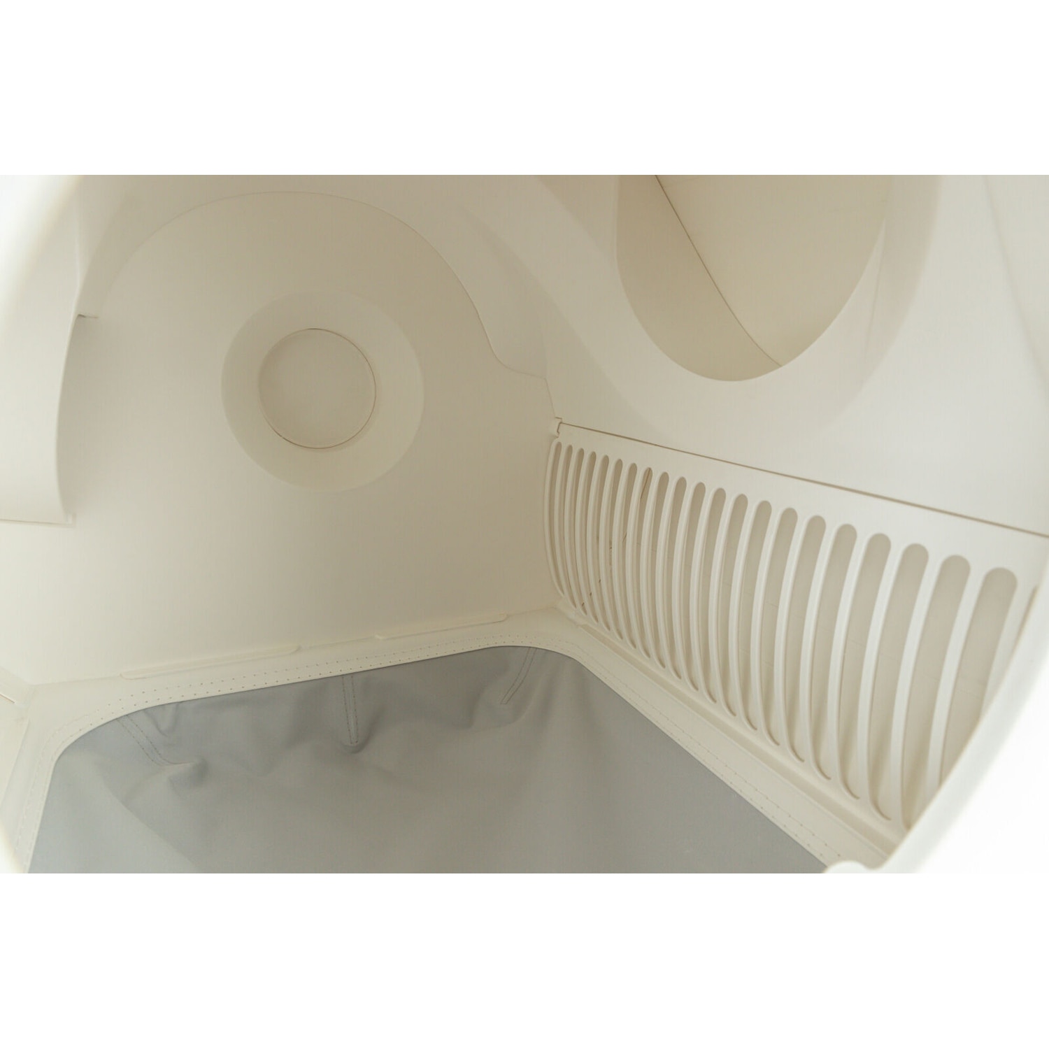 Arenero inteligente para gatos, 51 × 56 × 54 cm, blanco 4