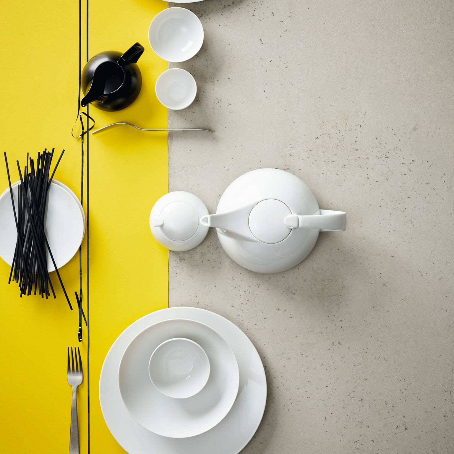 Imagen 2 de Tetera Weiss TAC Gropius Rosenthal - Blanco 17,6 cm Blanco
