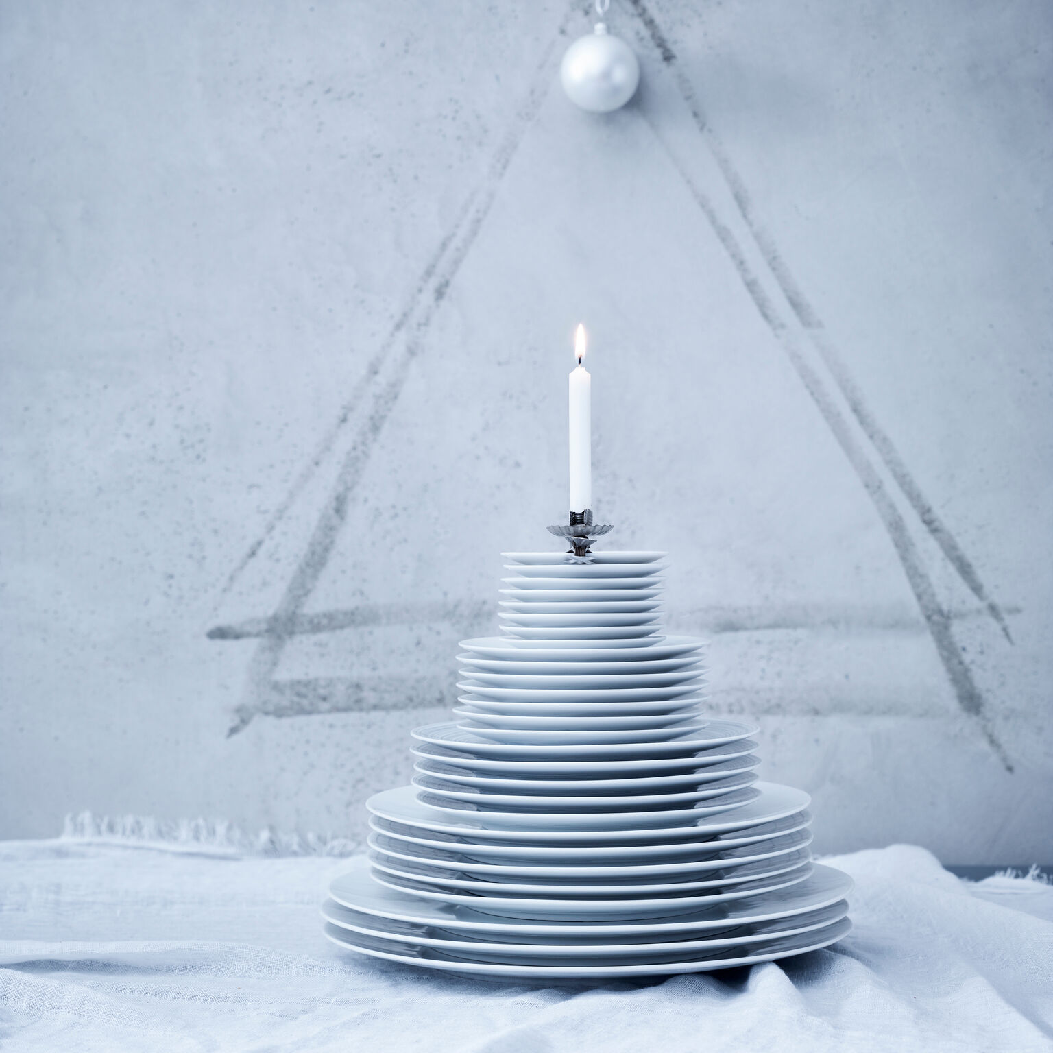 Imagen 2 de Plato llano Weiss TAC Gropius Rosenthal - Blanco 28 cm Blanco
