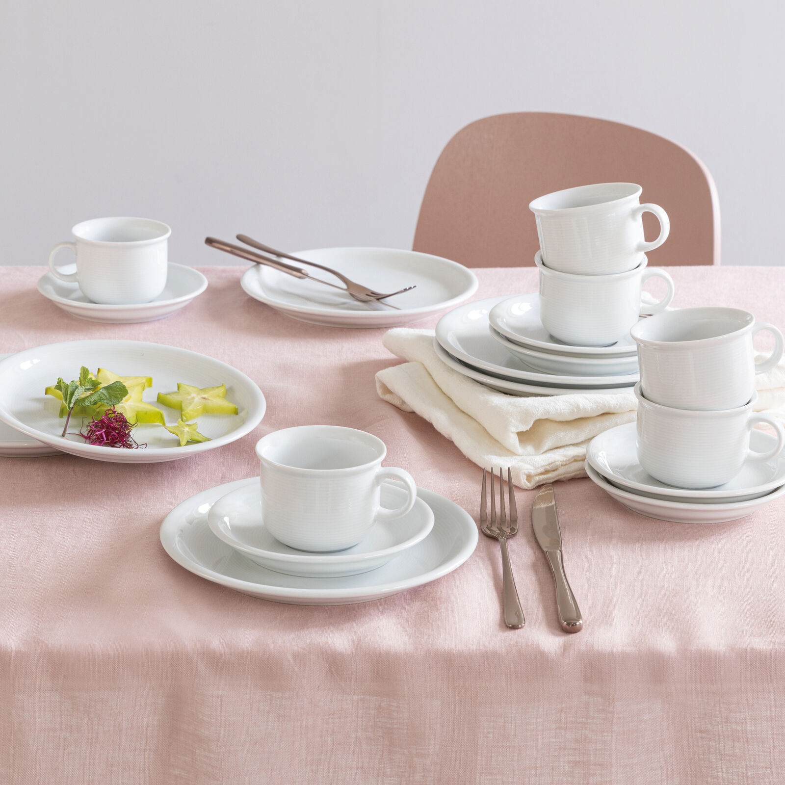 Imagen 2 de Juego de café 18 piezas Trend Weiss Thomas - Blanco Blanco