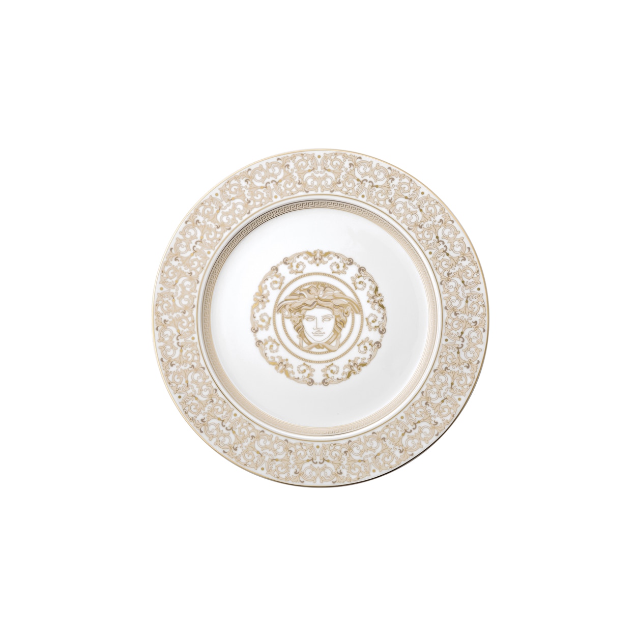 Imagen 1 de Plato de presentación Medusa Gala Versace - Blanco Blanco