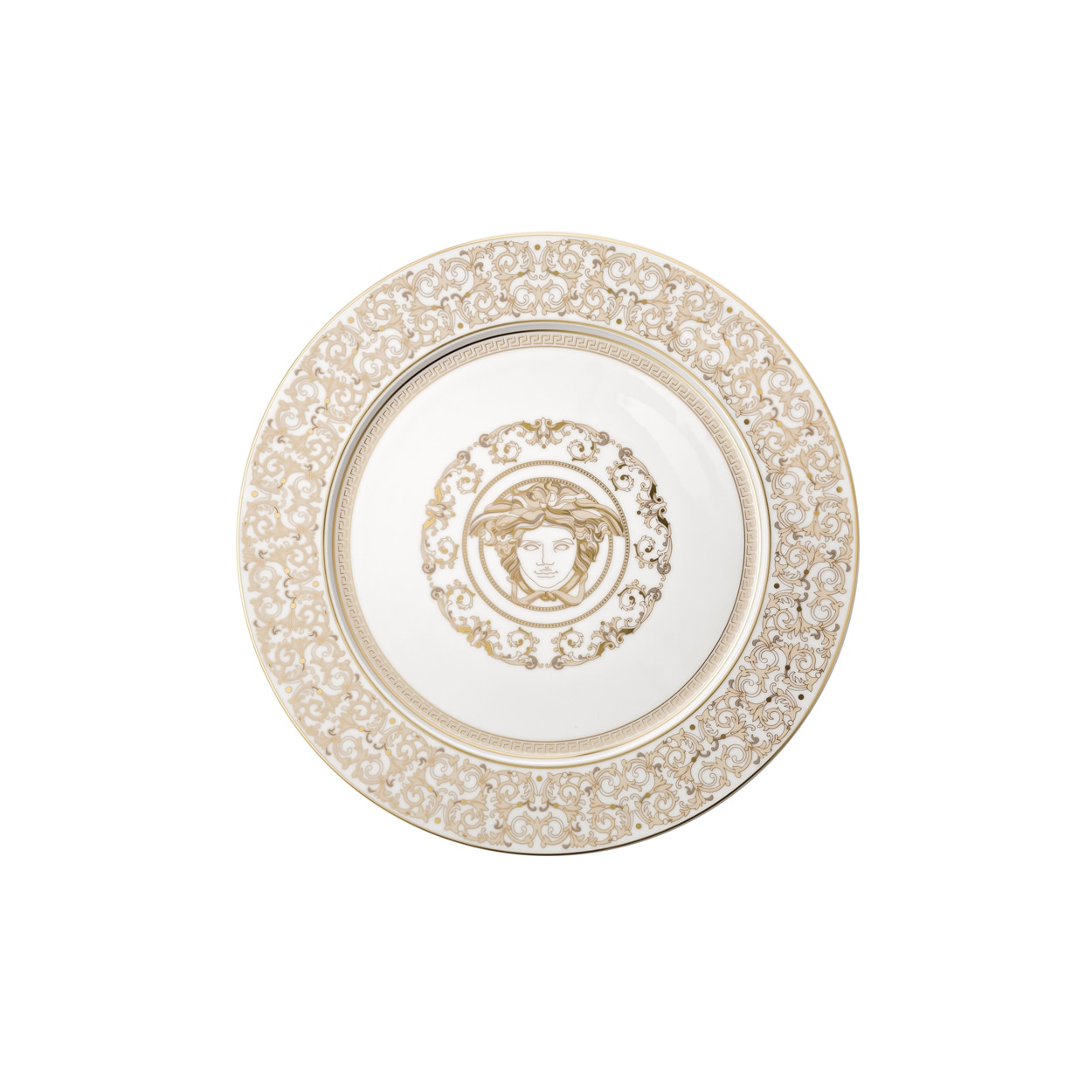 Imagen 1 de Plato de presentación Medusa Gala Versace - Blanco Blanco
