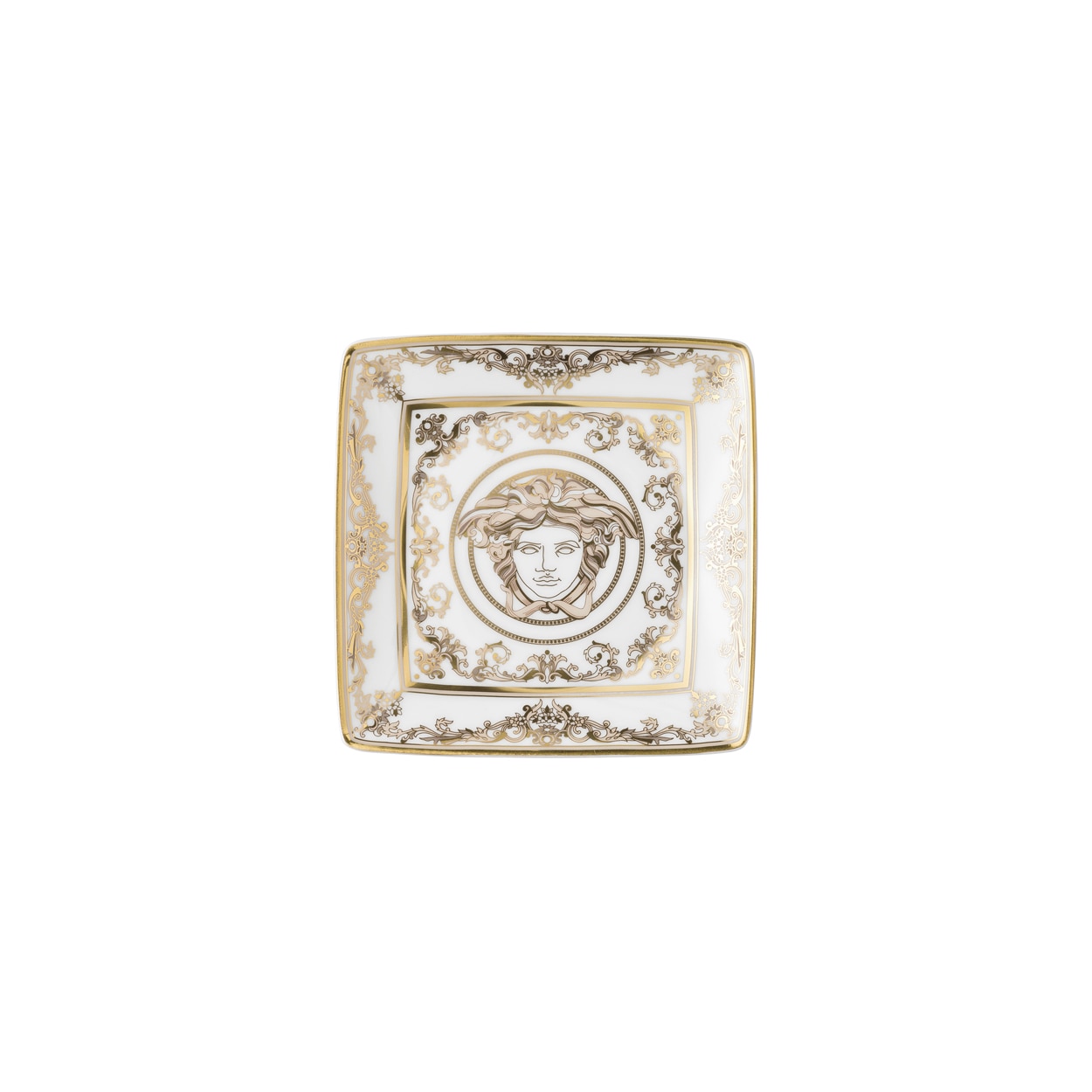 Imagen 0 de Bandeja cuadrada Medusa Gala Versace Blanco