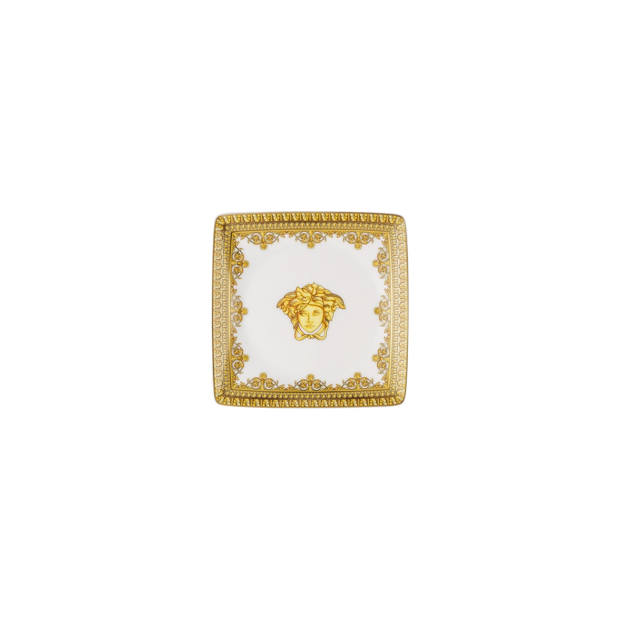 Imagen 1 de Bandeja cuadrada Baroque Versace - Blanco Blanco