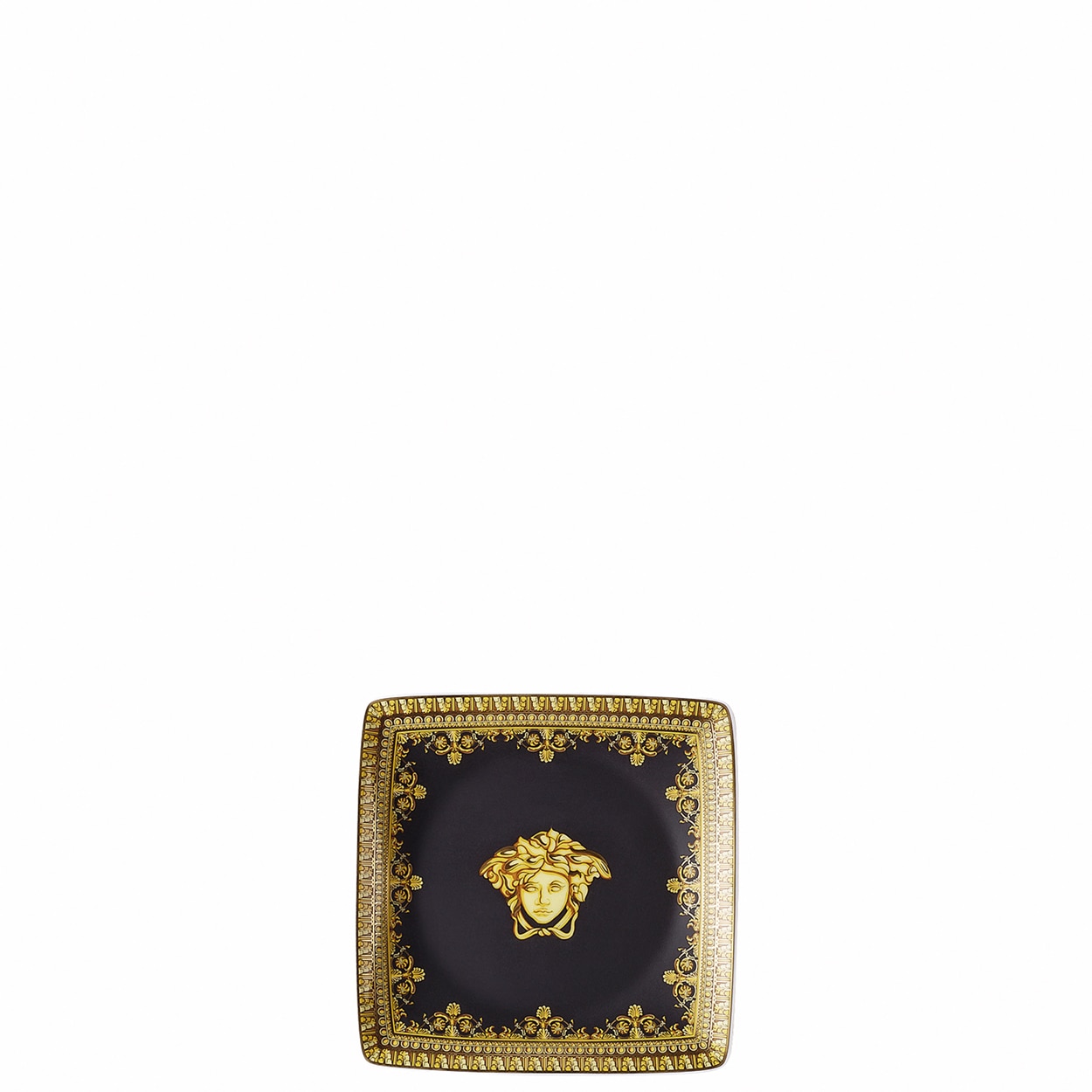 Imagen 0 de Bandeja cuadrada Baroque Versace Negro