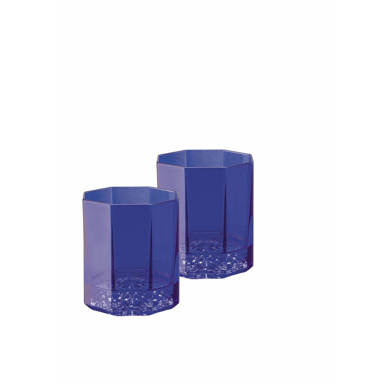 Juego de 2 vasos de whisky Medusa Lumiere Versace - Azul Azul-1