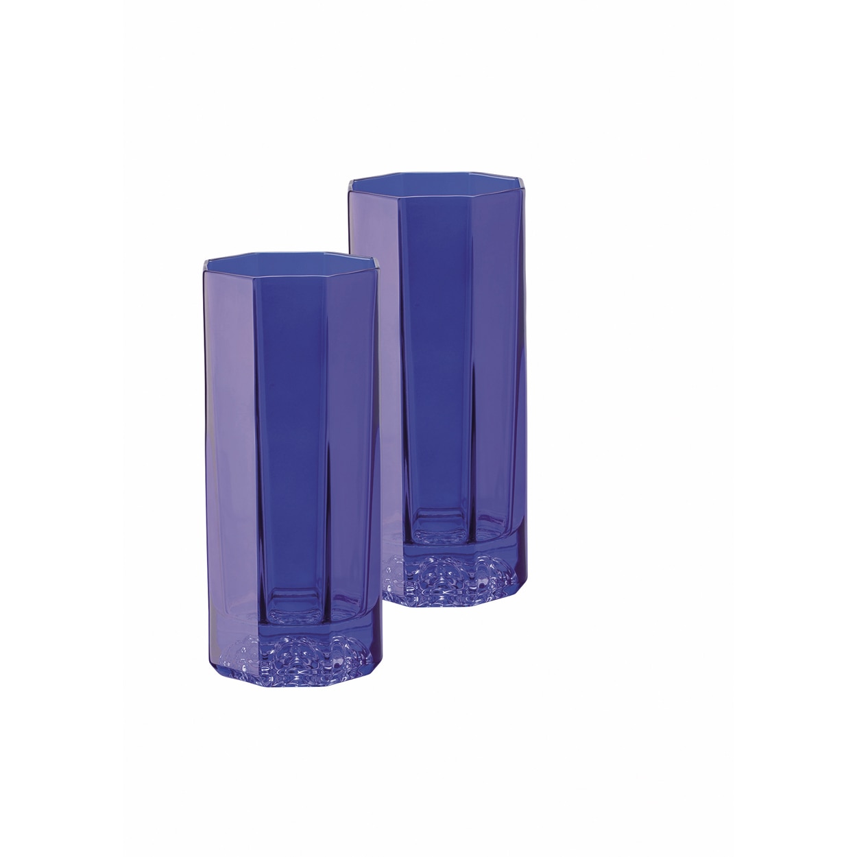 Juego de 2 vasos altos de agua Medusa Lumiere Versace - Azul Azul-1