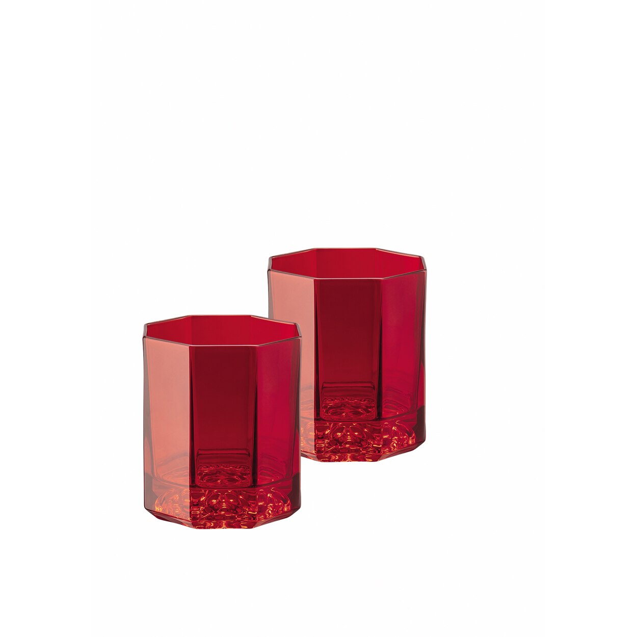 Juego de 2 vasos de whisky Medusa Lumiere Versace - Rojo Rojo-1