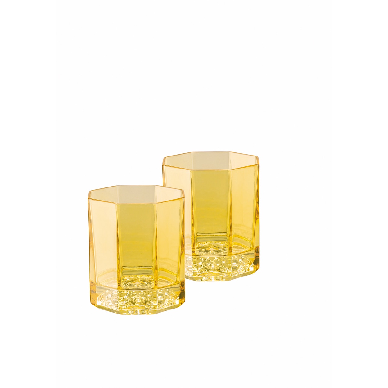 Juego de 2 vasos de whisky Medusa Lumiere Versace - Amarillo Amarillo-1