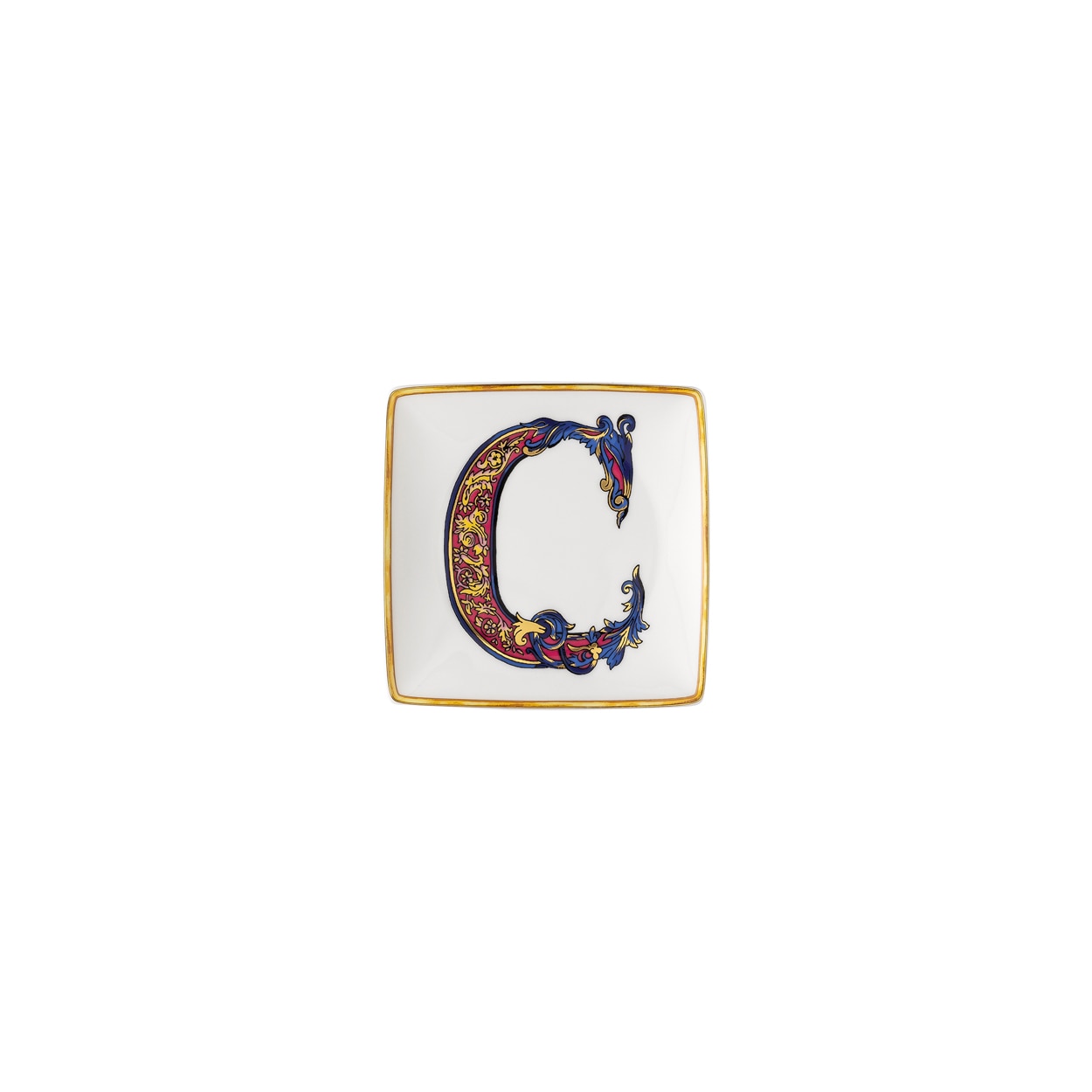 Imagen 1 de Bandeja cuadrada Holiday Alphabet Versace - Blanco Blanco