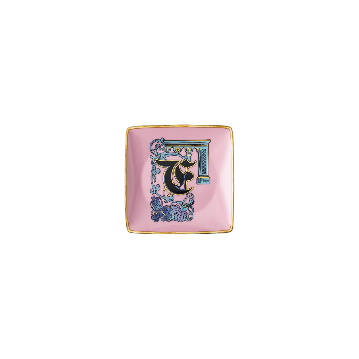 Imagen 1 de Bandeja cuadrada Holiday Alphabet Versace - Rosa palo Rosa palo