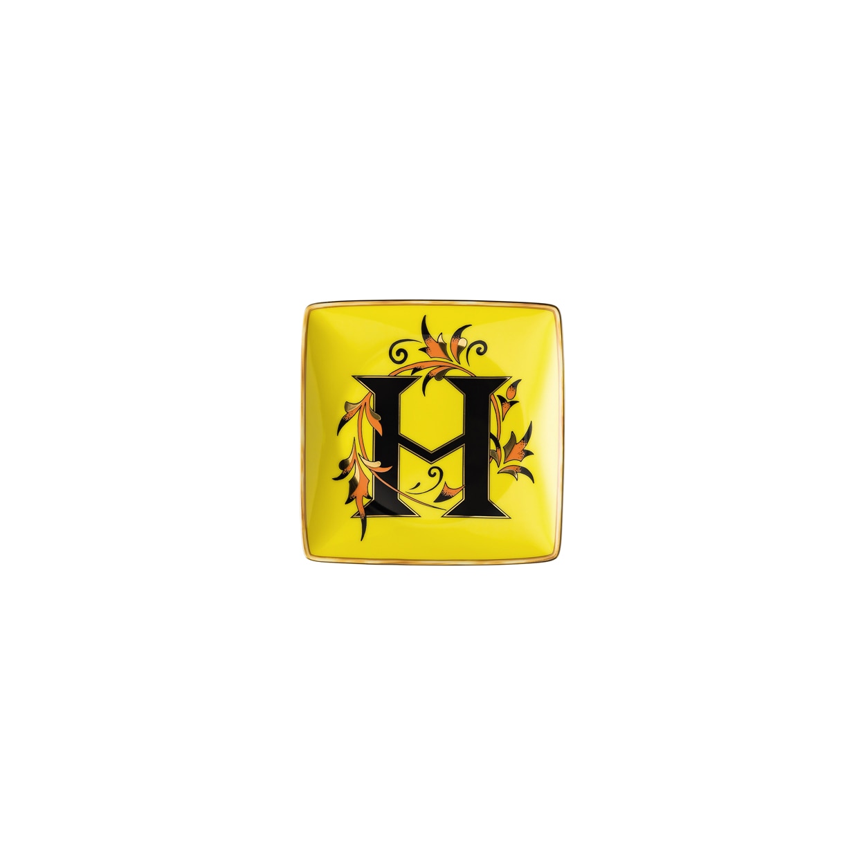 Imagen 1 de Bandeja cuadrada Holiday Alphabet Versace - Amarillo / Negro Amarillo / Negro