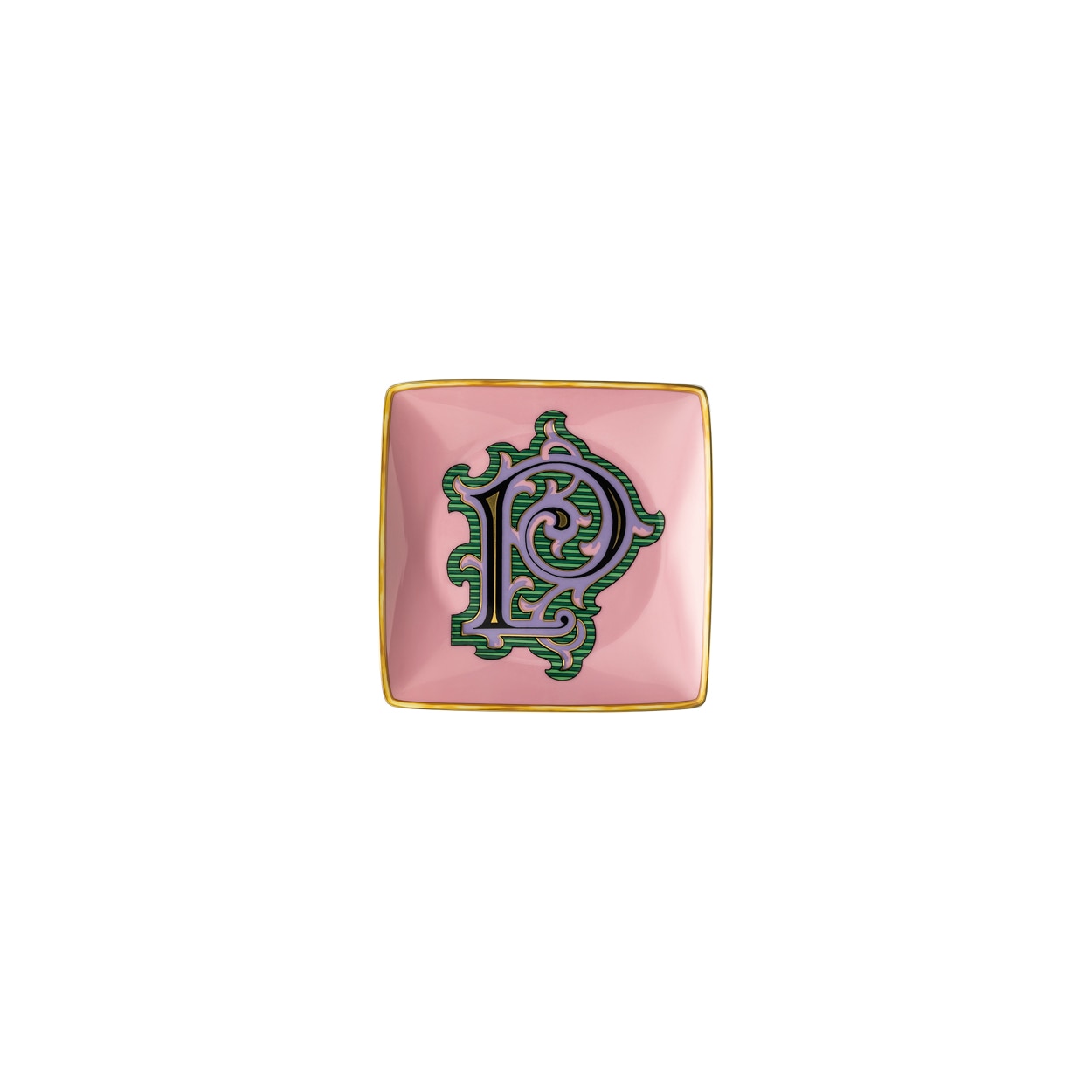 Imagen 1 de Bandeja cuadrada Holiday Alphabet Versace - Rosa Rosa