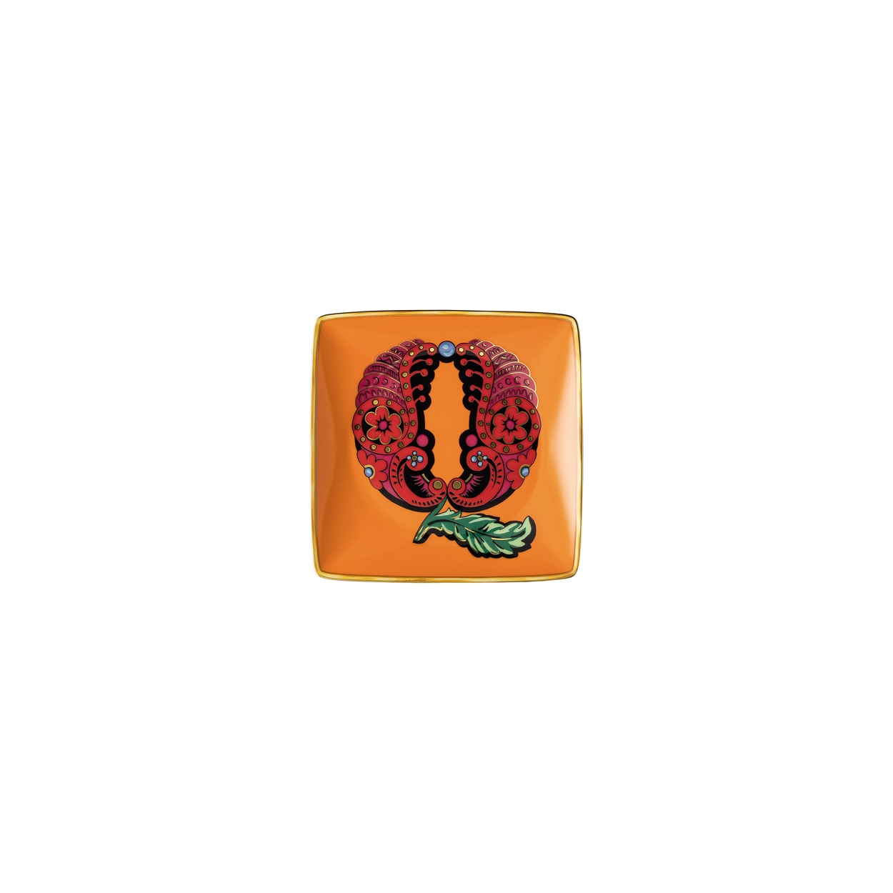 Imagen 1 de Bandeja cuadrada Holiday Alphabet Versace - Naranja Naranja