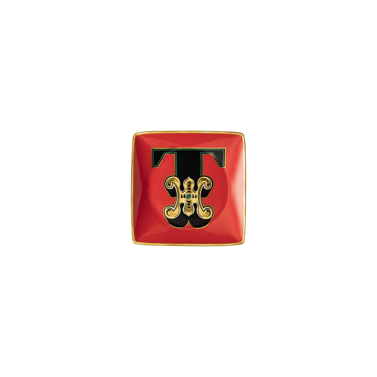 Imagen 1 de Bandeja cuadrada Holiday Alphabet Versace - Cobre Mate Cobre Mate