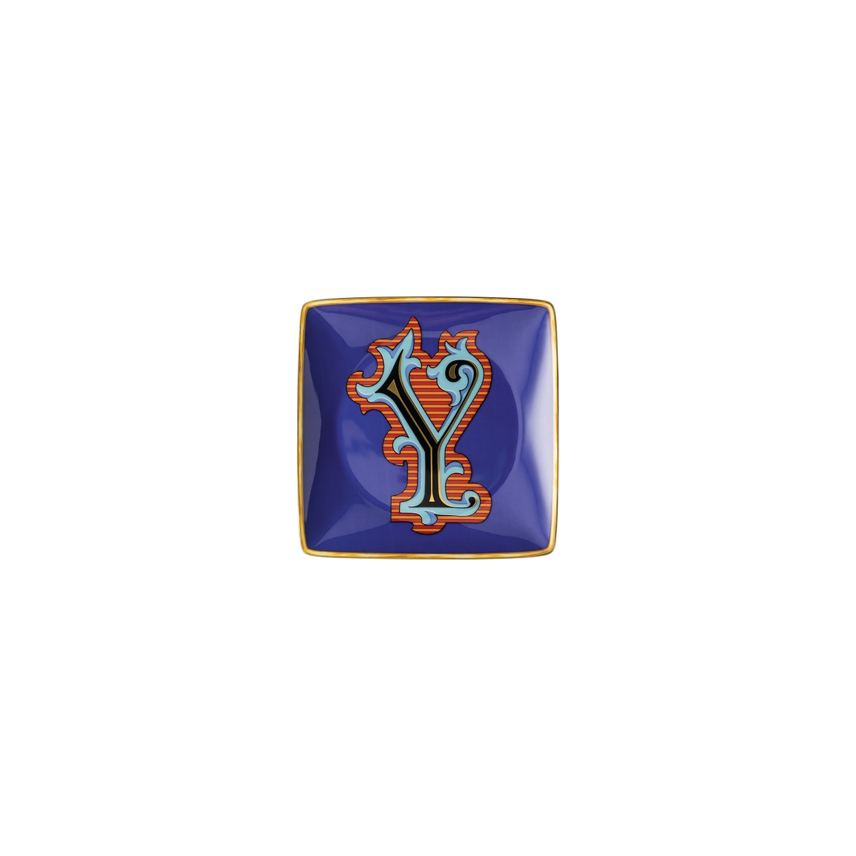 Imagen 1 de Bandeja cuadrada Holiday Alphabet Versace - Azul / Celeste Azul / Celeste