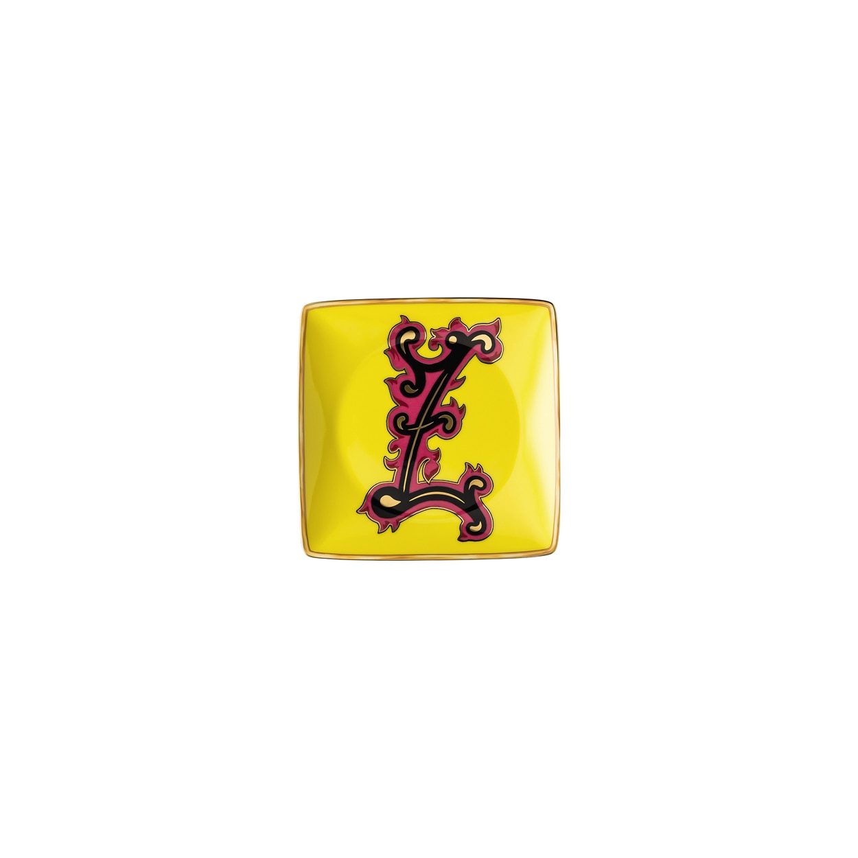 Imagen 1 de Bandeja cuadrada Holiday Alphabet Versace - Amarillo / Rosa Amarillo / Rosa