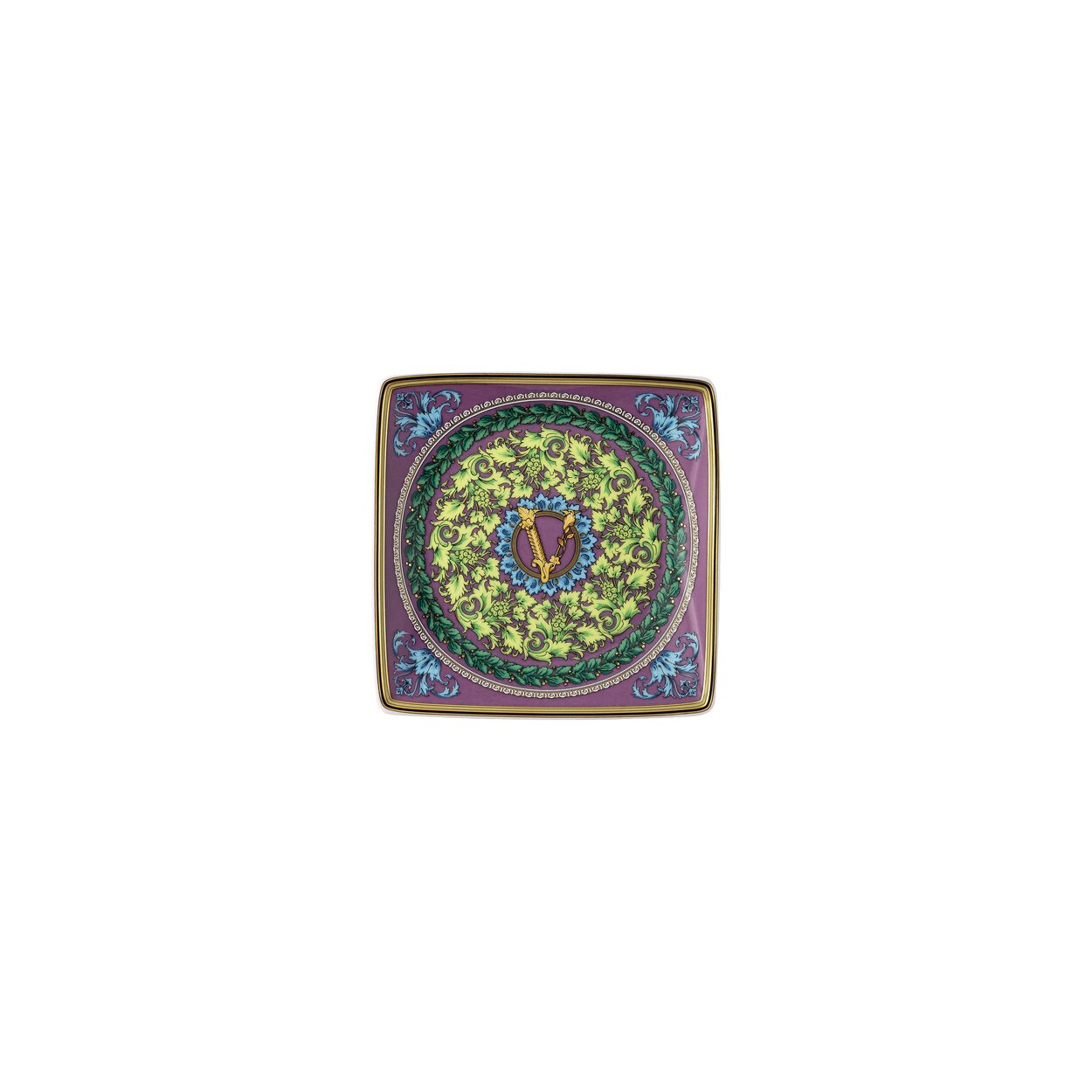 Imagen 1 de Bandeja cuadrada Barocco Mosaic Versace - Multicolor Multicolor