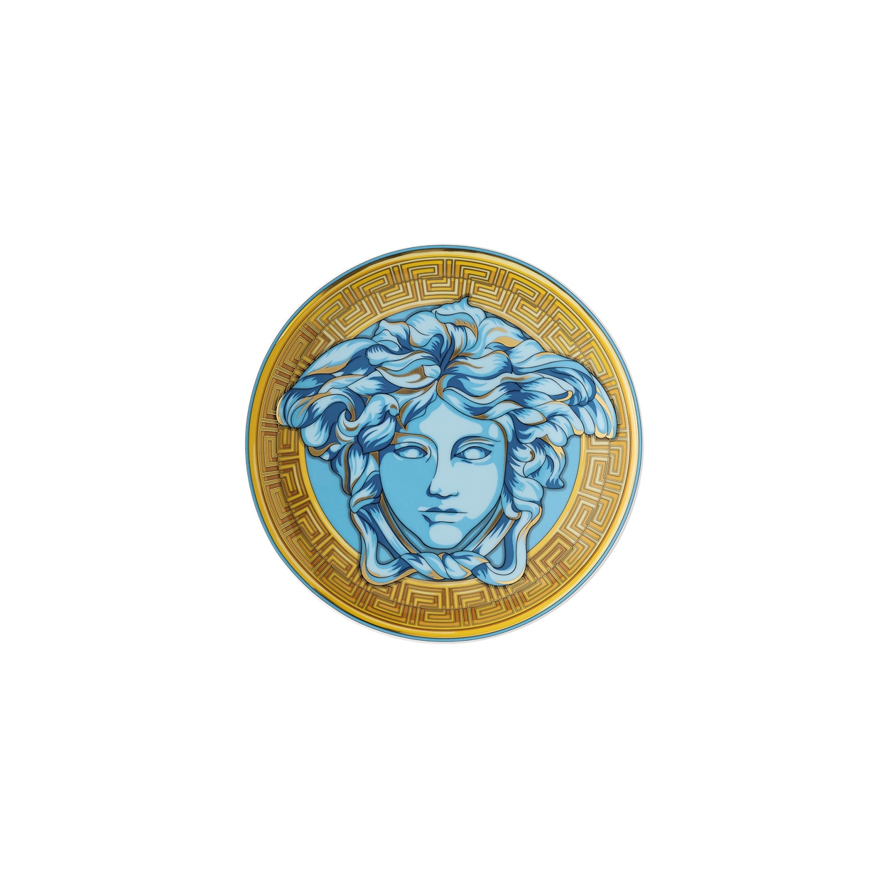 Imagen 1 de Plato para pan Medusa Amplified Coin Versace - Azul Azul