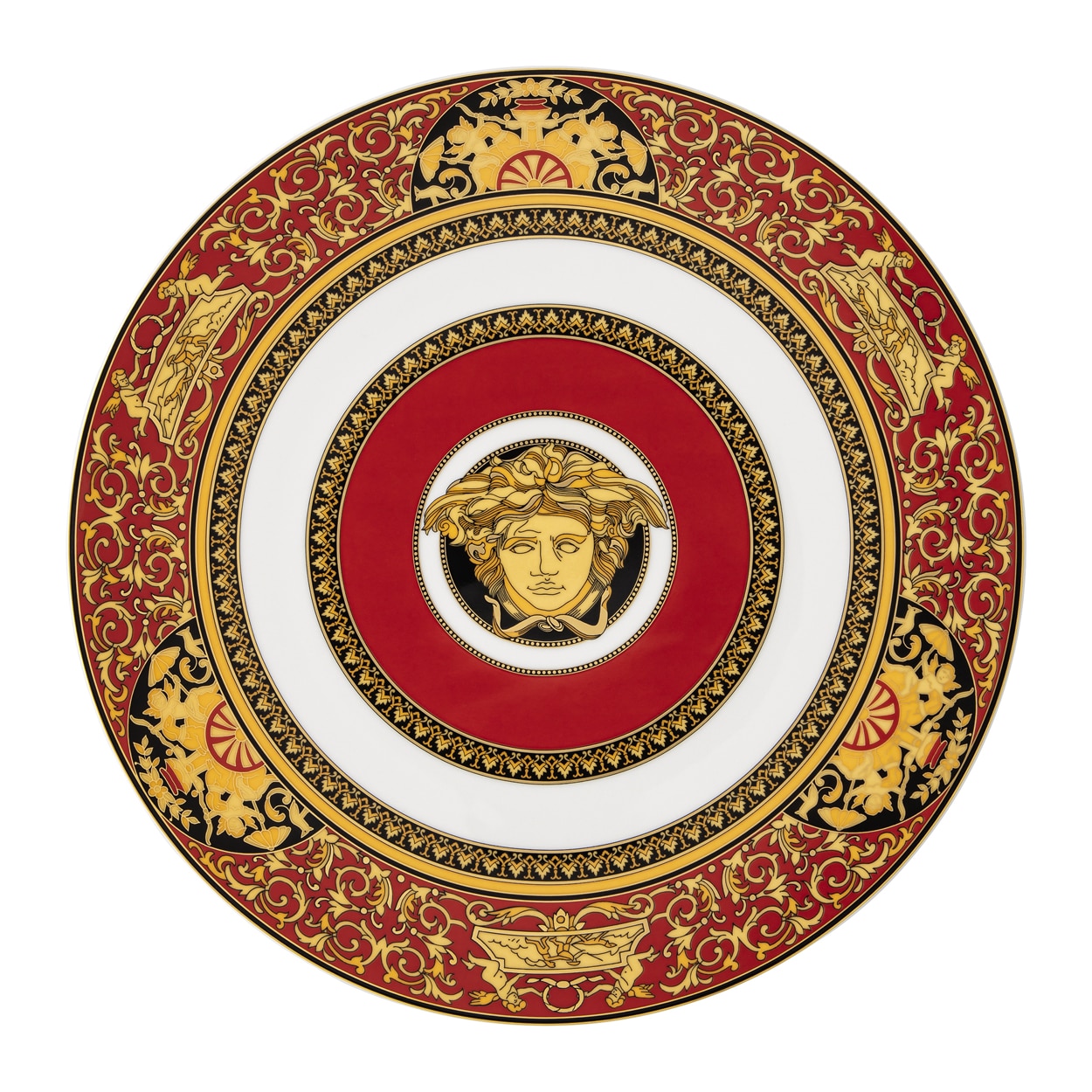 Imagen 1 de Plato de presentación Medusa Versace - Rojo Rojo