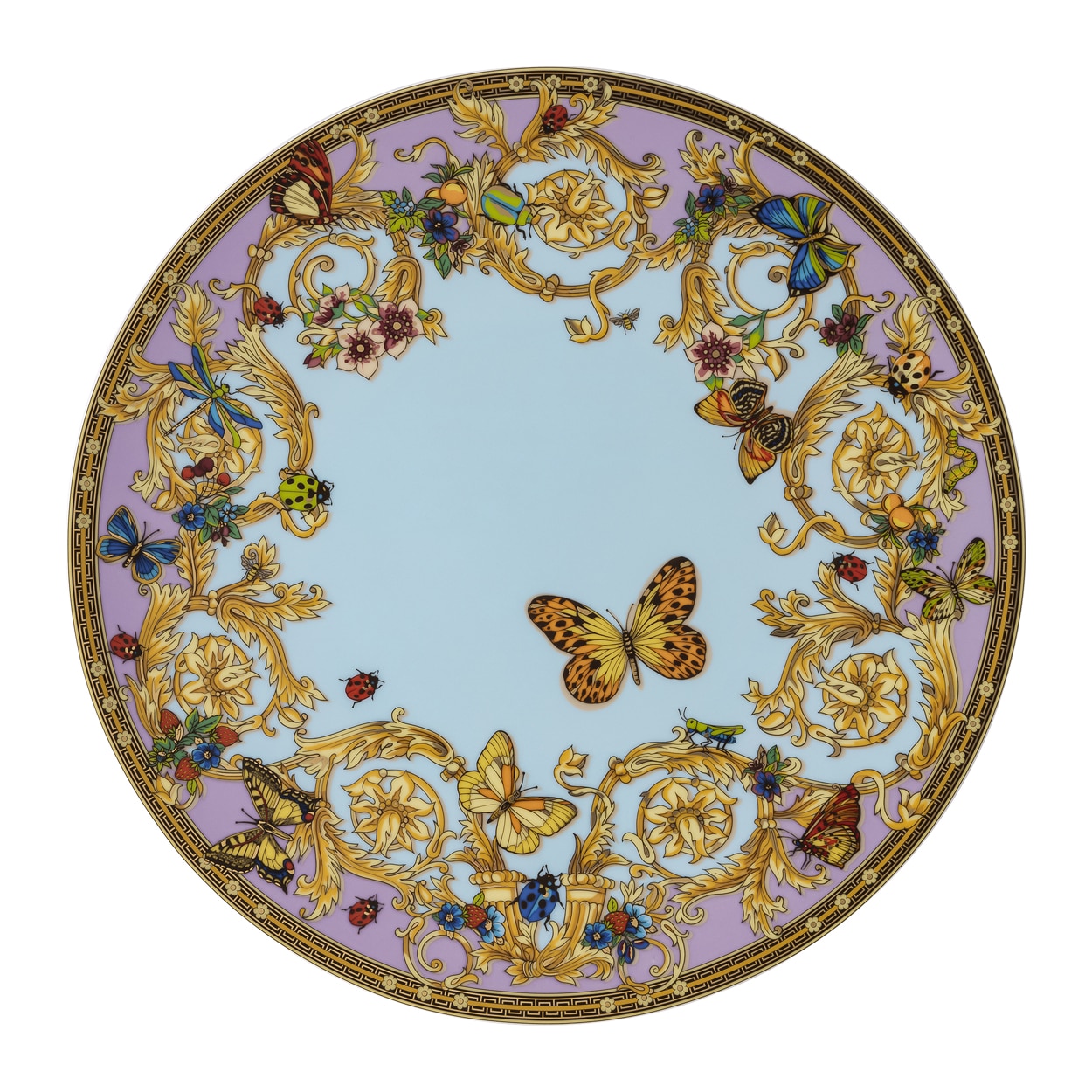 Plato de presentación Le jardin de Versace Versace - Lila 33 cm Lila-1