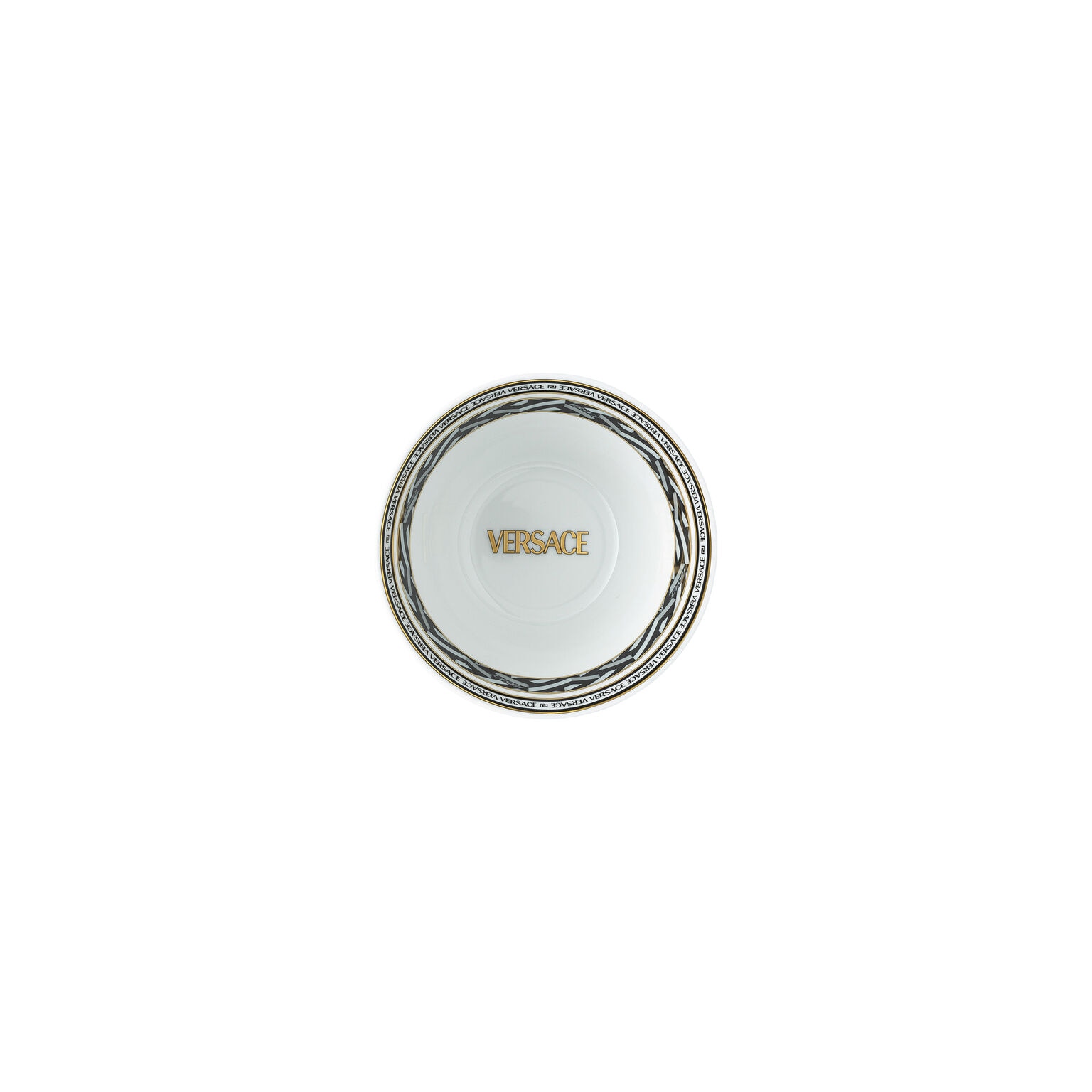 Imagen 2 de Bowl La Greca Signature Versace - Negro / Blanco 15 cm Negro / Blanco