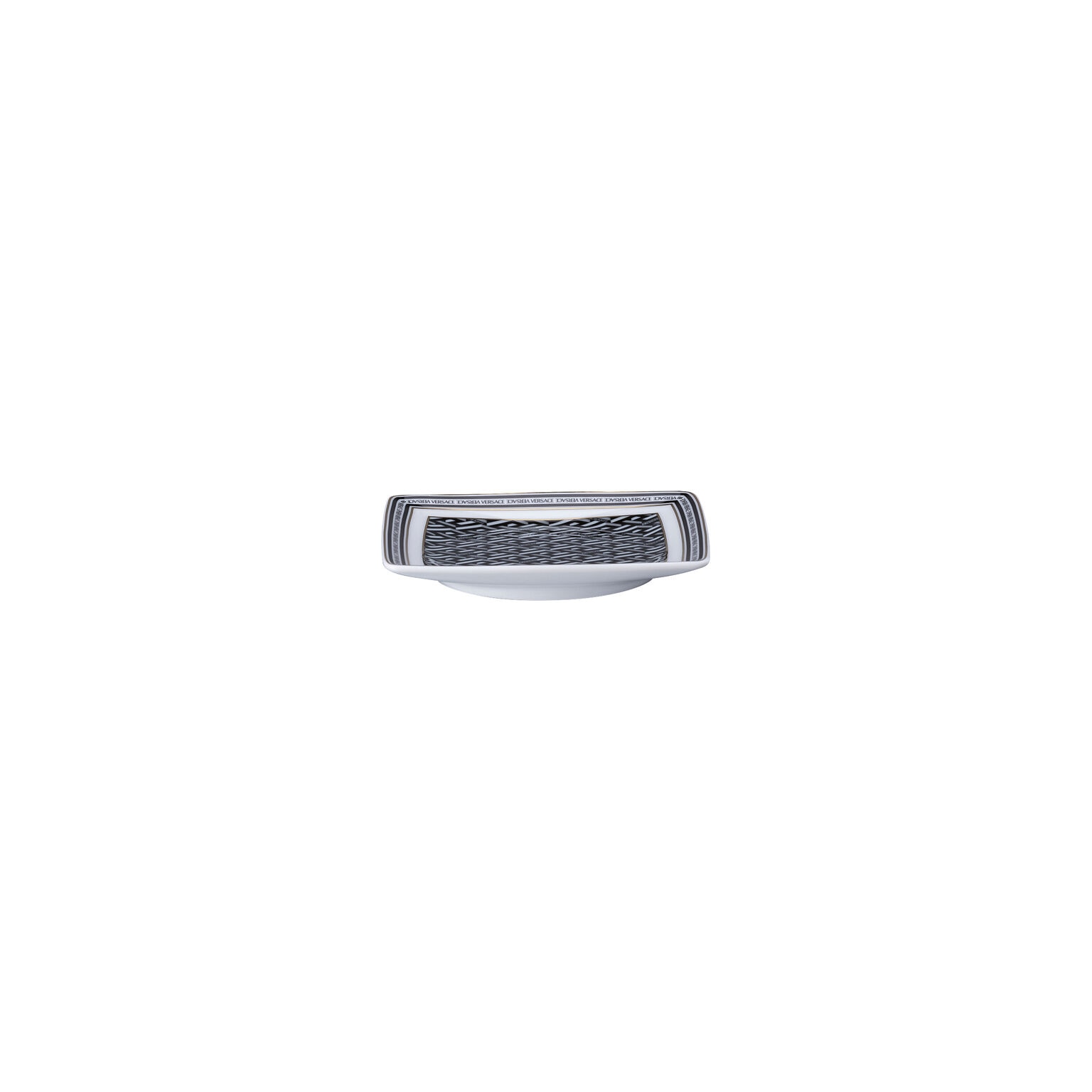 Imagen 2 de Bandeja cuadrada Greca Versace - Negro 12 cm Negro