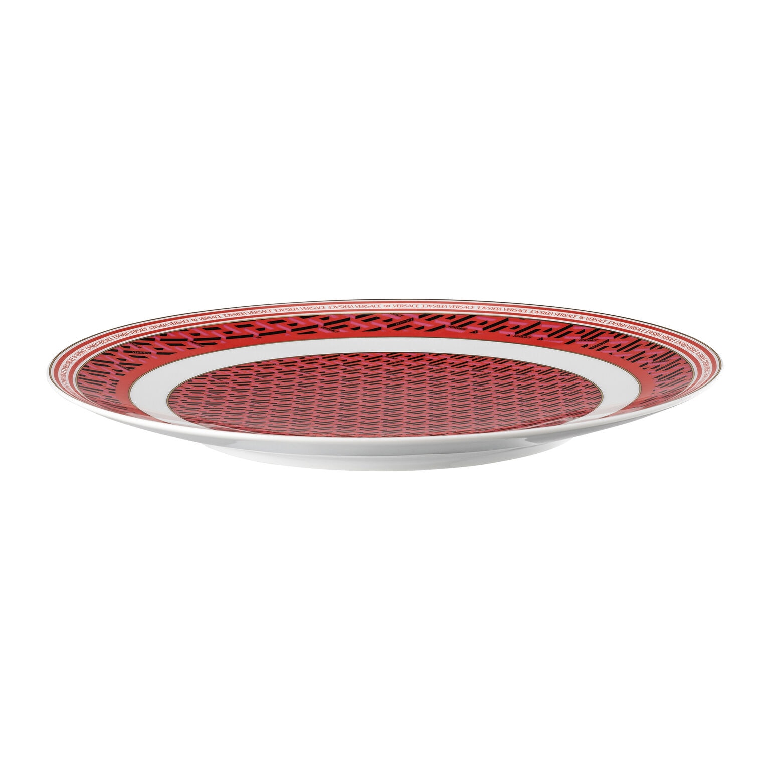 Imagen 2 de Plato de presentación La Greca Signature Versace - Rojo Rojo